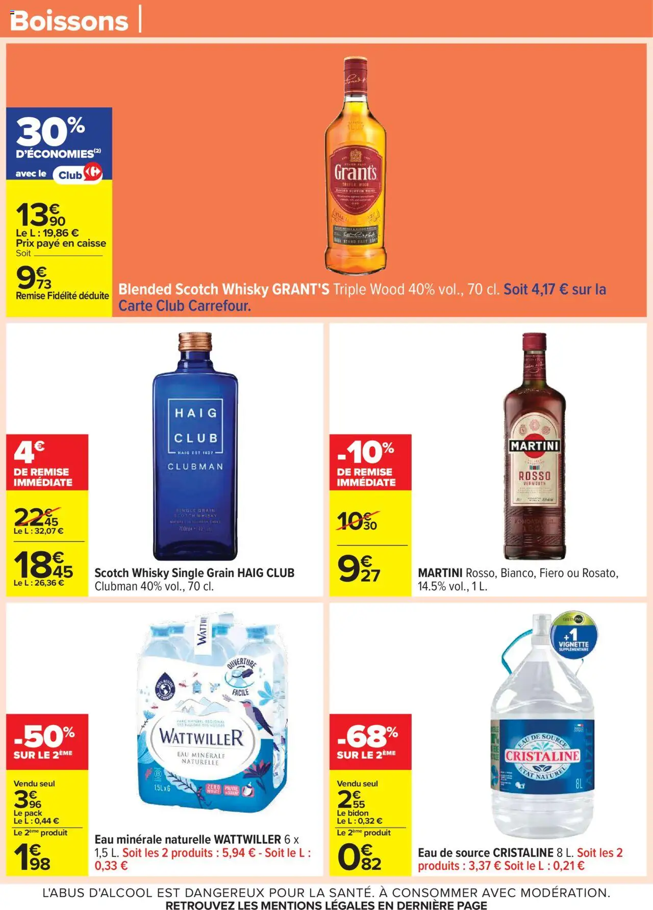 {H1} | Page: 60 | Produits: Eau minérale naturelle, Eau de source, Vermouth, Martini