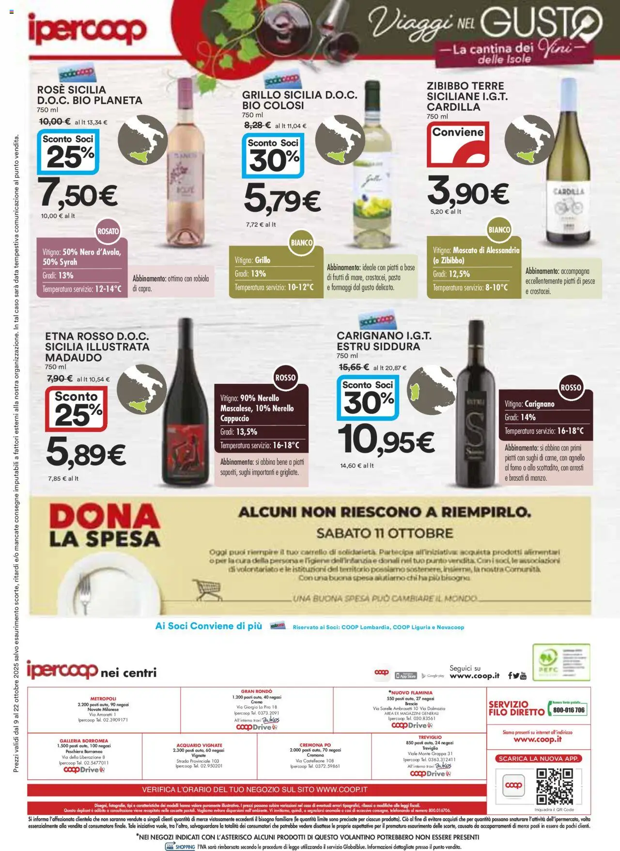 Volantino Ipercoop del 09.10.2025 | Pagina: 12 | Prodotti: Pesce, Pasta, Carrello, Data