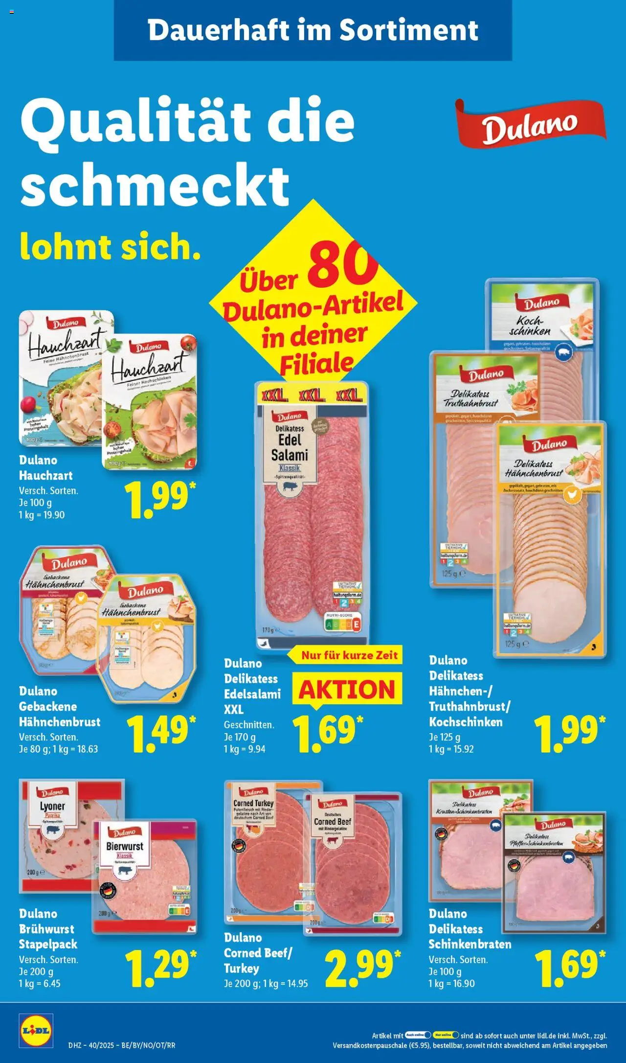 Lidl Prospekt Lüchow – gültig ab 29.09.2025 | Seite: 16 | Produkte: Paprika, Salami, Schinken, Hahnchenbrust