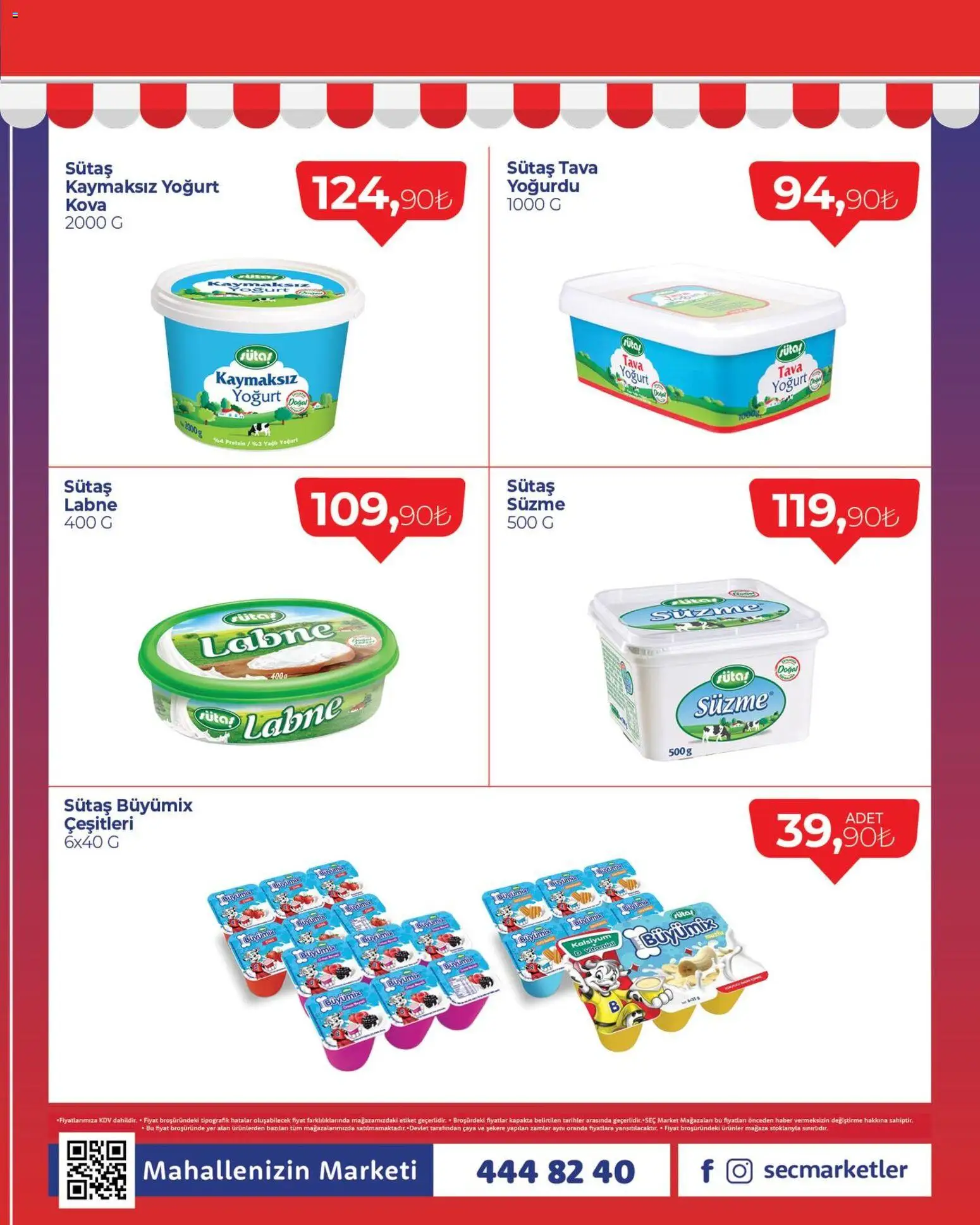 Seç Market Katalog - 09.04.2026 tarihinden itibaren geçerlidir | Sayfa: 3 | Ürünler: Yoğurt