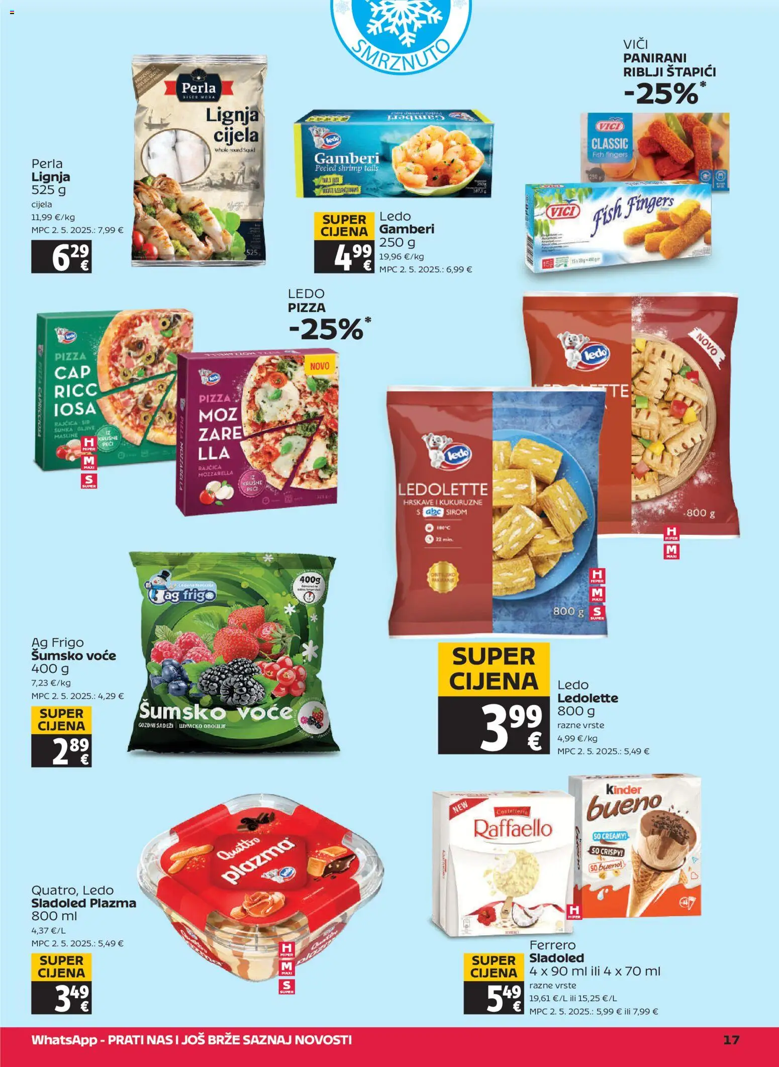 Tommy katalog | vrijedi od 06.11.2025 | Stranica: 17 | Proizvodi: Gamberi, Mozzarella, Masline, Ledo