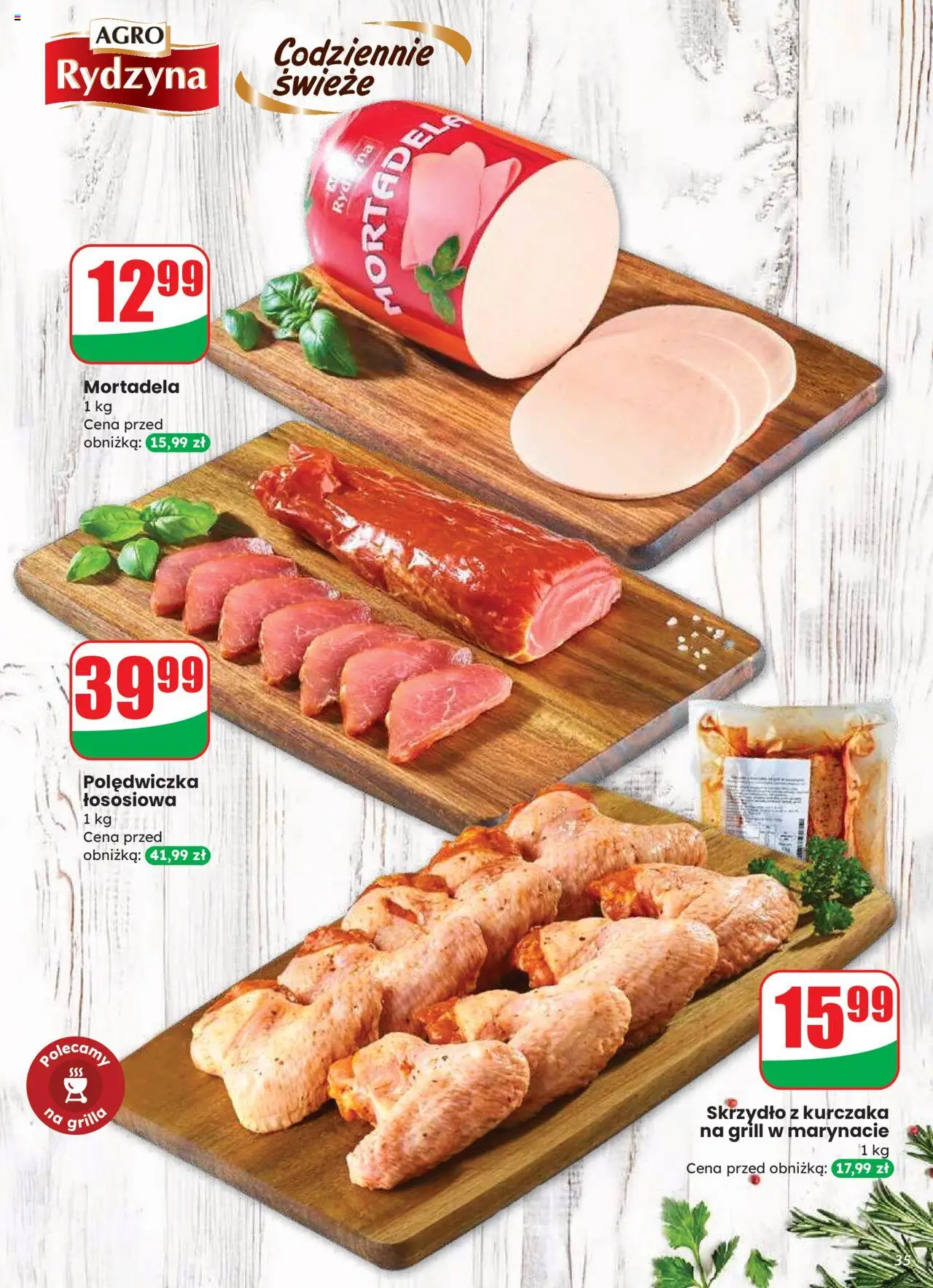 Dino Gazetka od 20.08.2025 | Strona: 35 | Produkty: Mortadela, Grill
