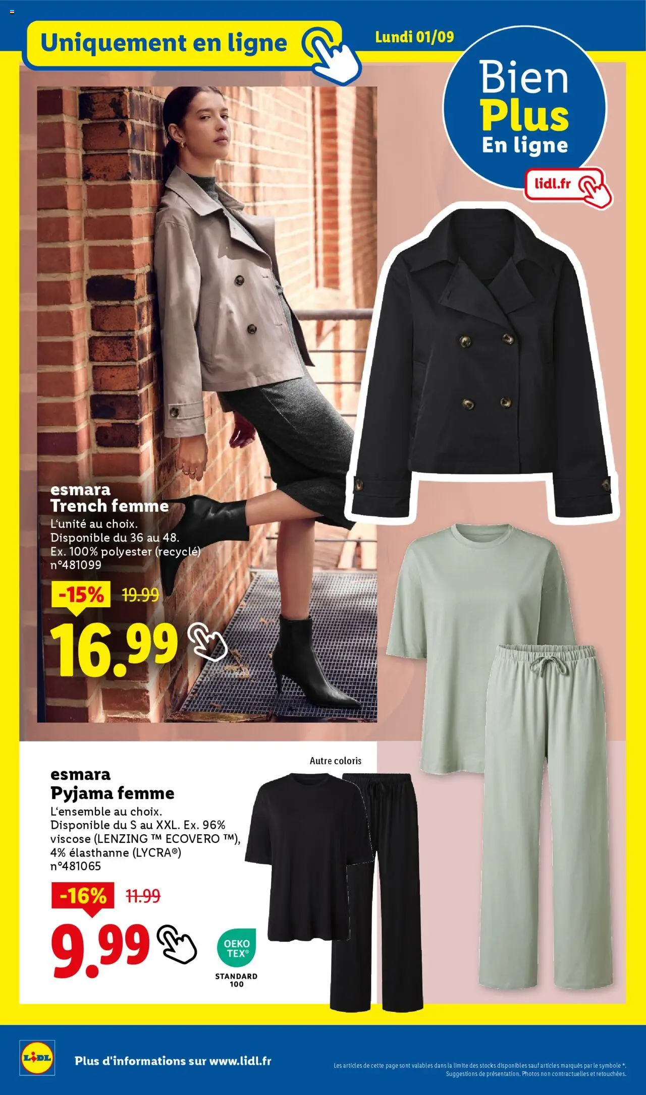  | Page: 24 | Produits: Pyjama femme, Trench, Pyjama