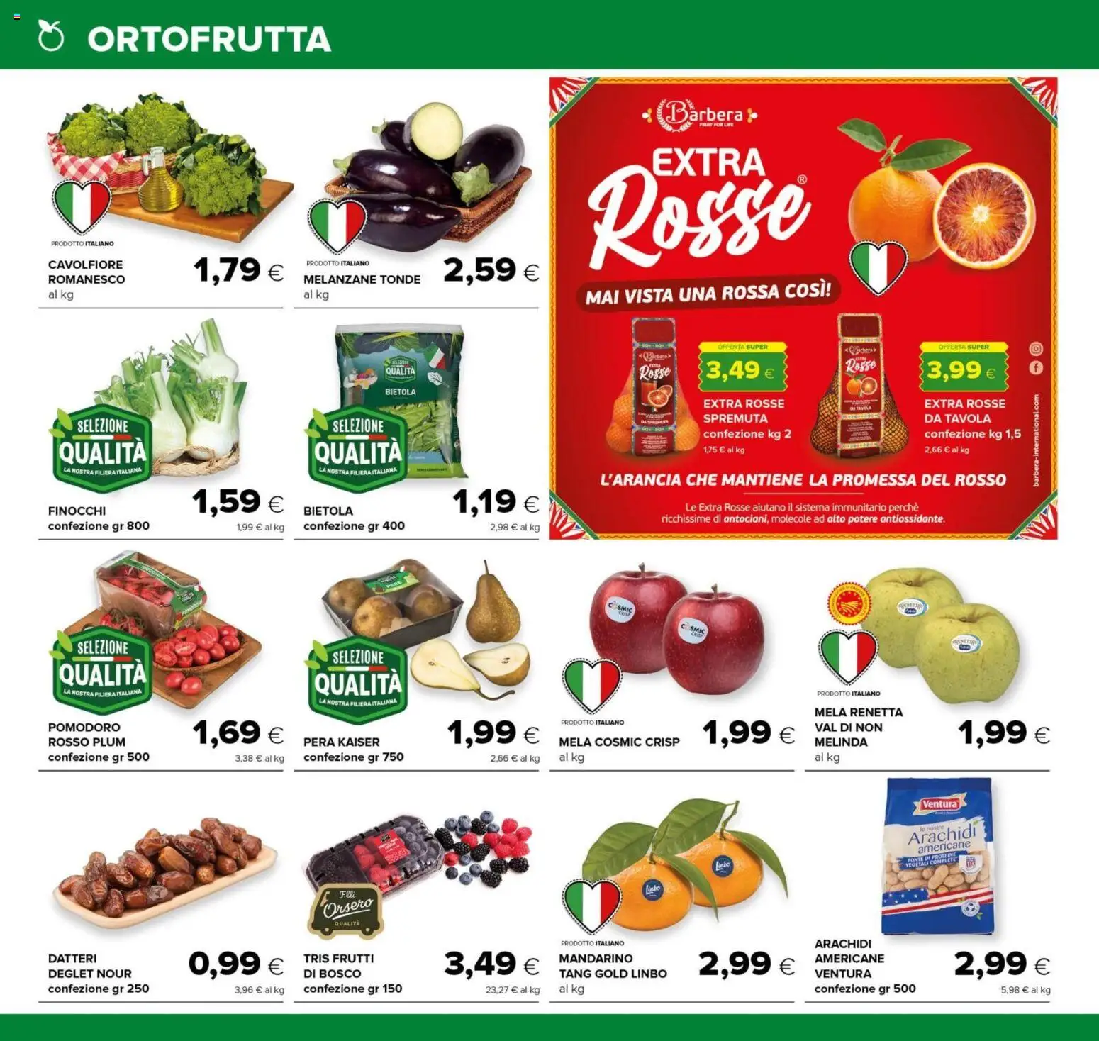 Volantino Oasi del 12.02.2026 | Pagina: 8 | Prodotti: Pomodoro, Pera, Melanzane, Arachidi