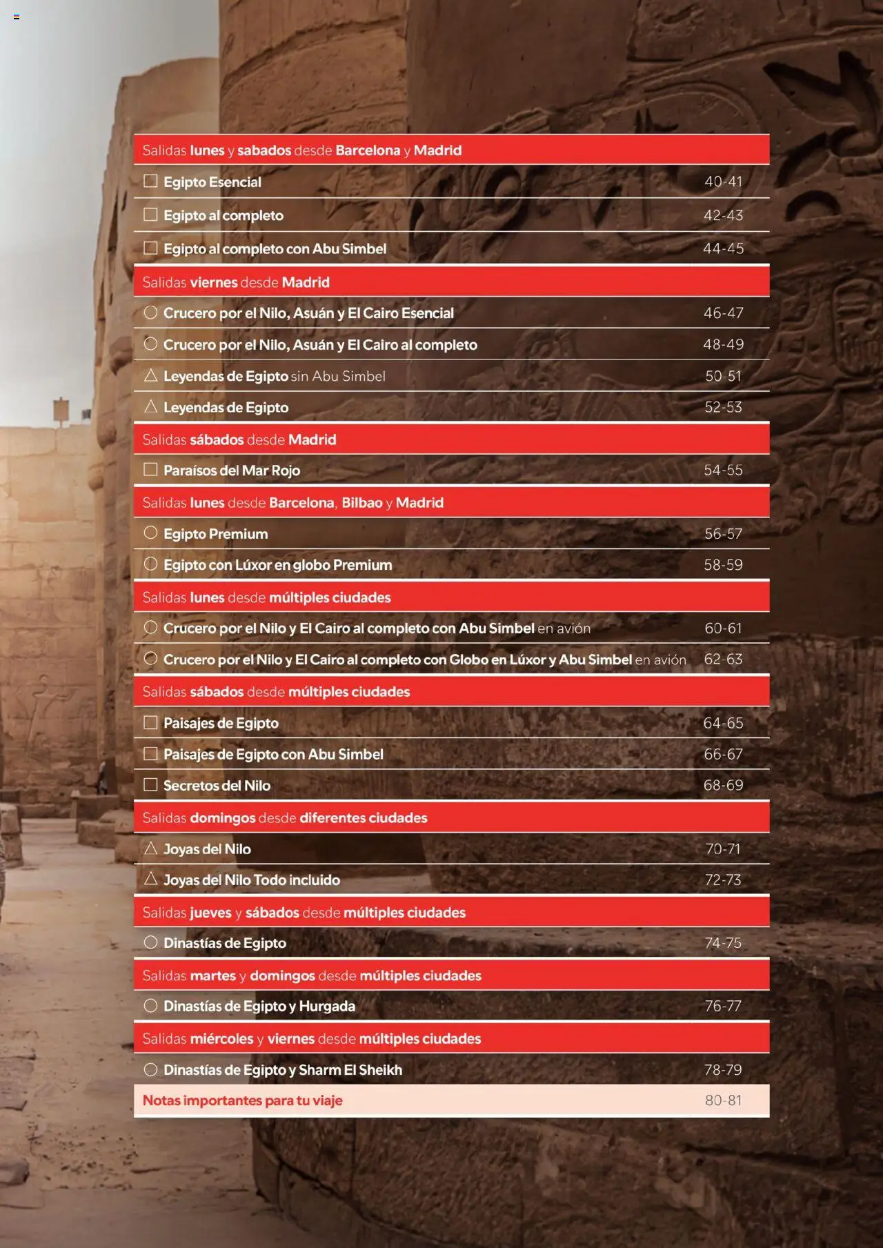 Halcón Viajes Egipto │ válido desde el 01.07.2025 | Página: 3