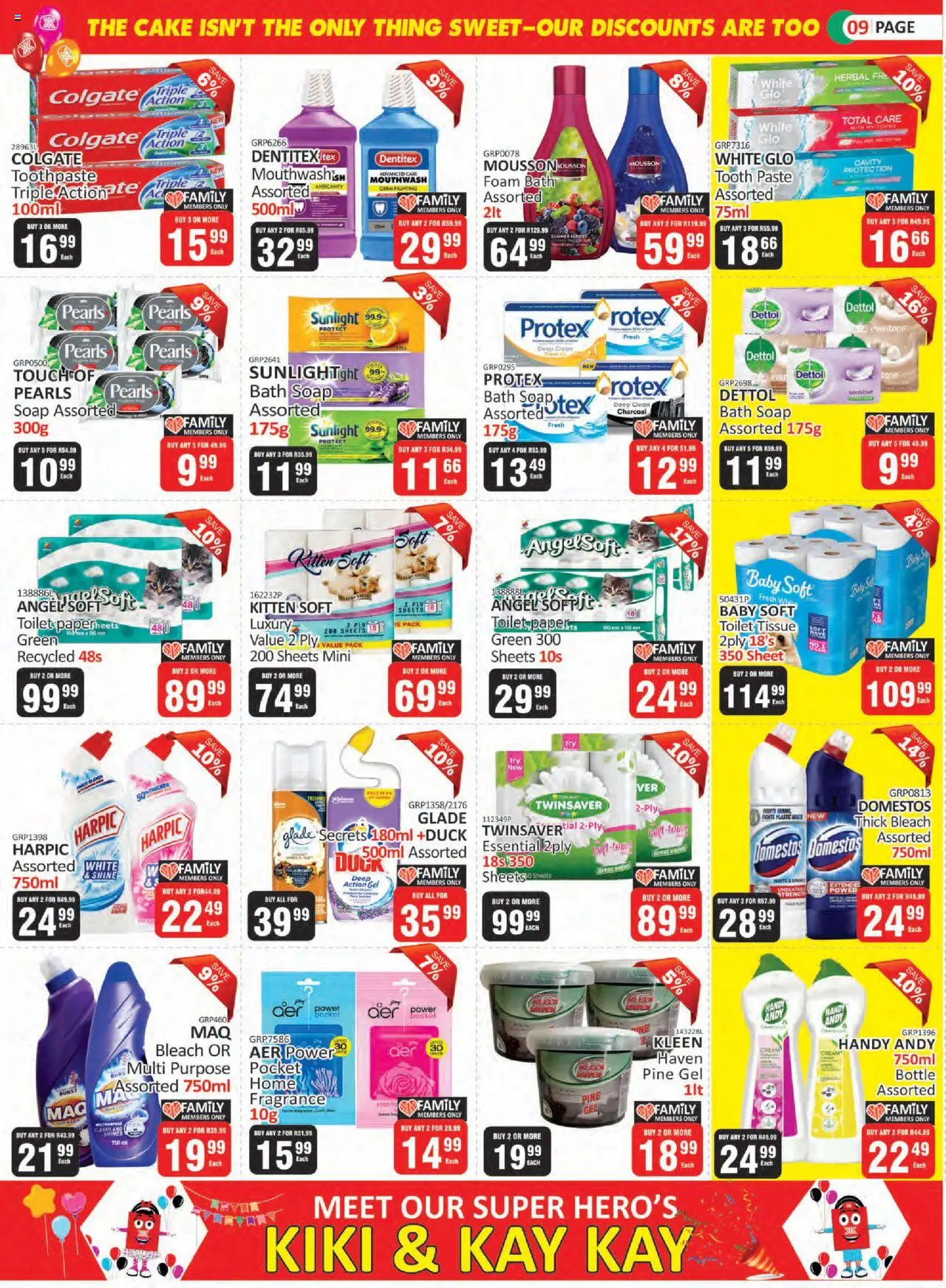 New KIT KAT Cash & Carry catalogue – valid from 25.09.2025 | Page: 9 | Products: Cake, Bleach, Wine, Mouthwash