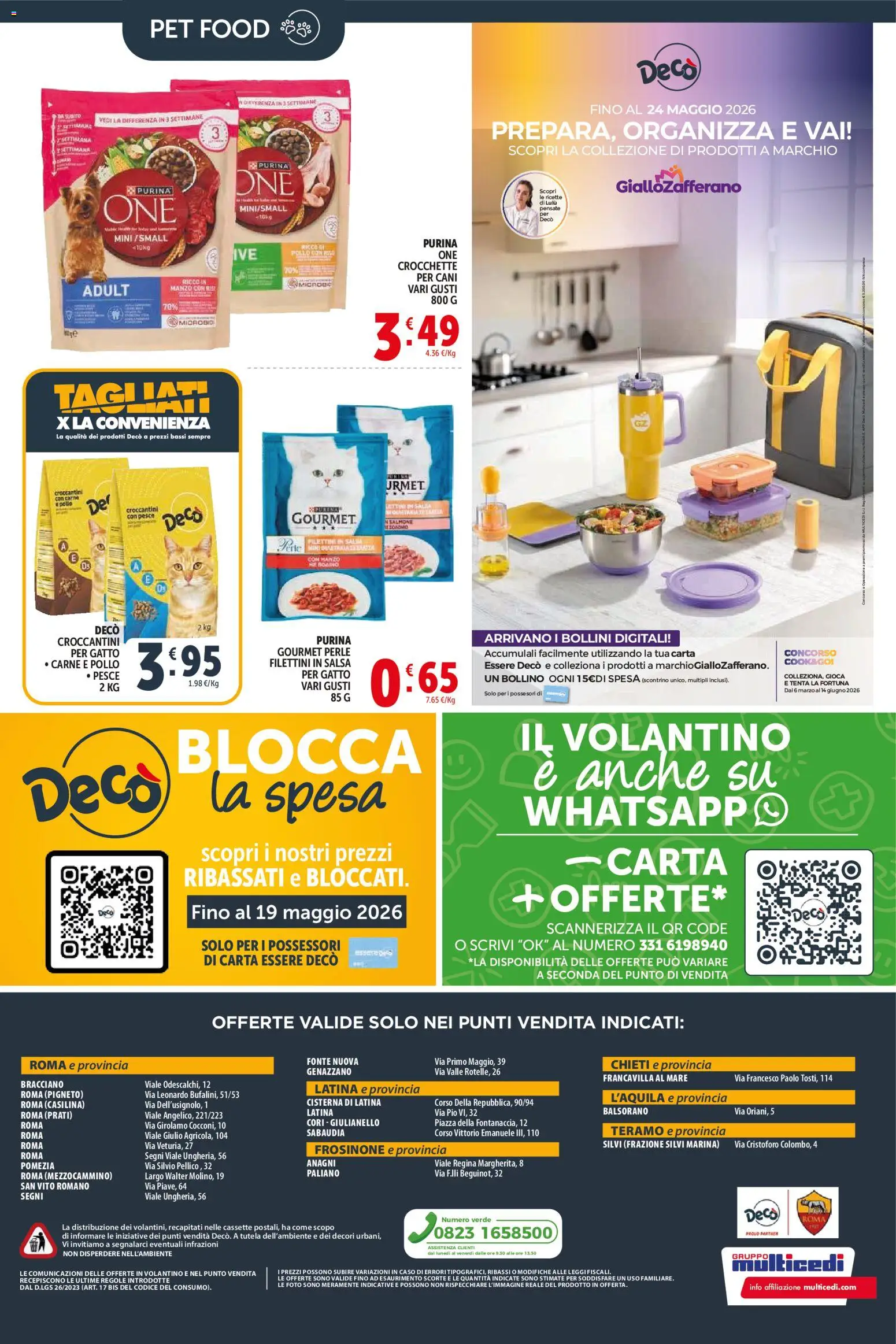 Volantino Decò del 21.04.2026 | Pagina: 12 | Prodotti: Salmone, Manzo, Salsa, Crocchette