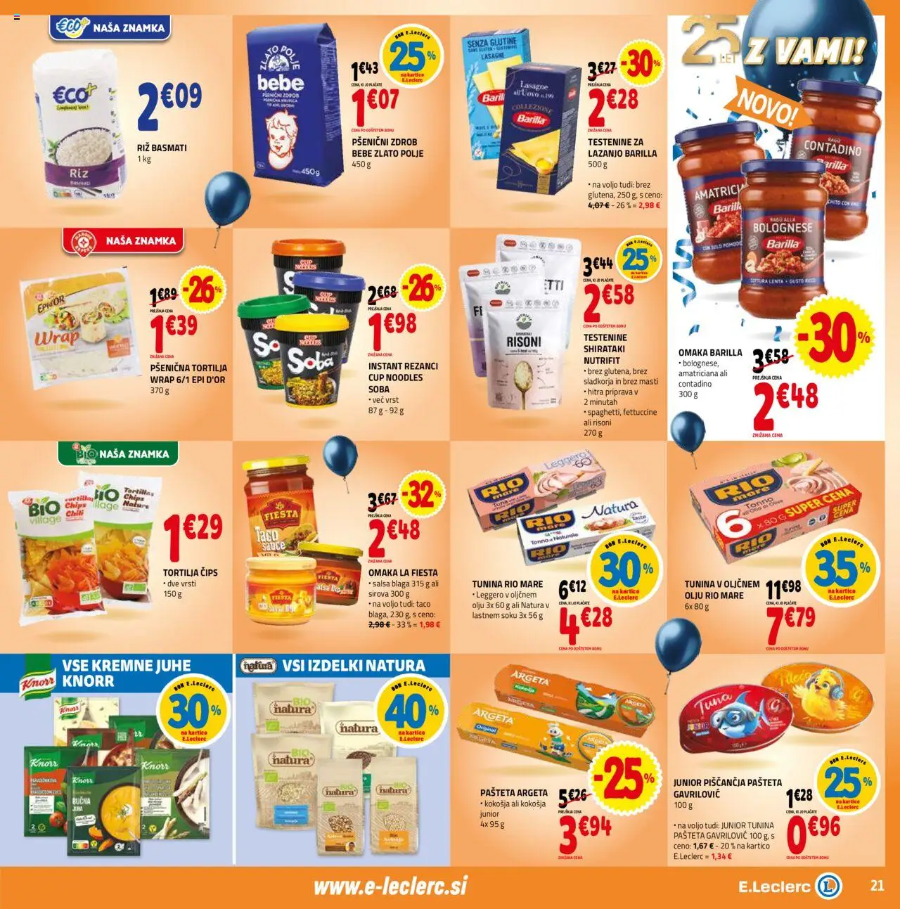 E.leclerc katalog │ velja od 11.06.2025 | Stran: 21 | Izdelki: Olje, Top doble cara, Cips, Omaka