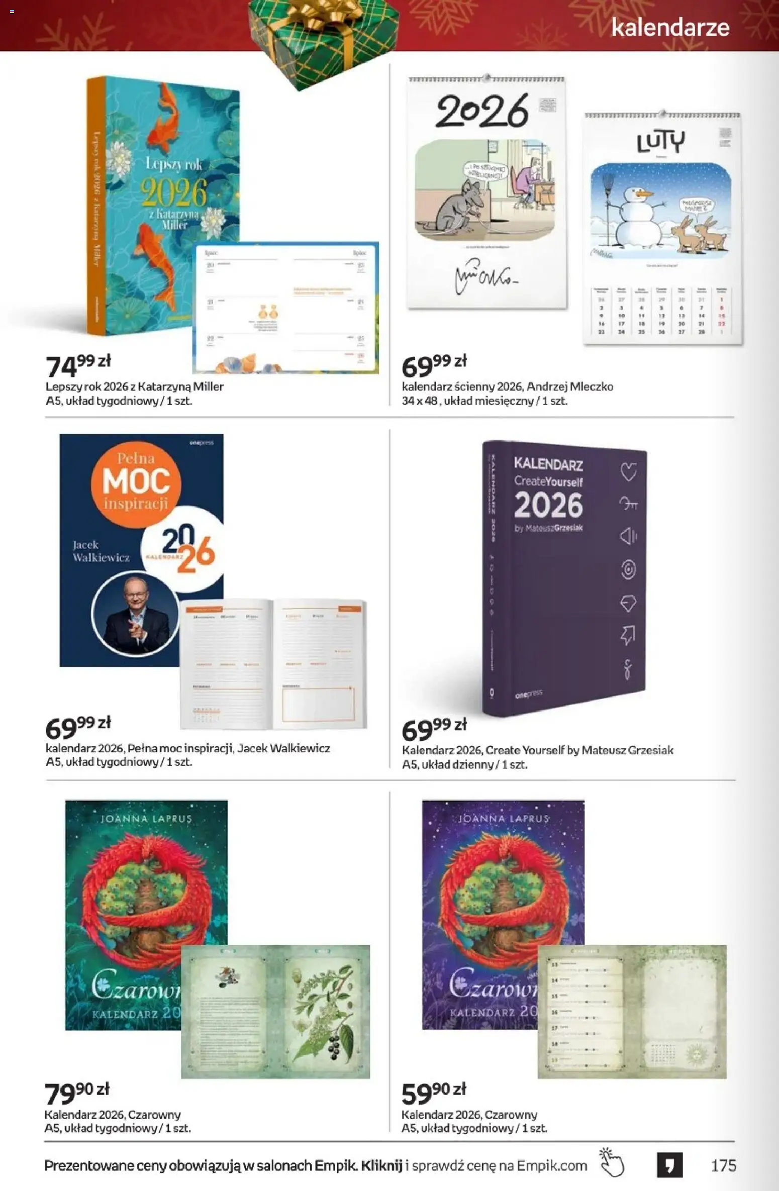Empik promocje - Tom kultury Zabawki od 26.11.2025 | Strona: 52 | Produkty: Kalendarz