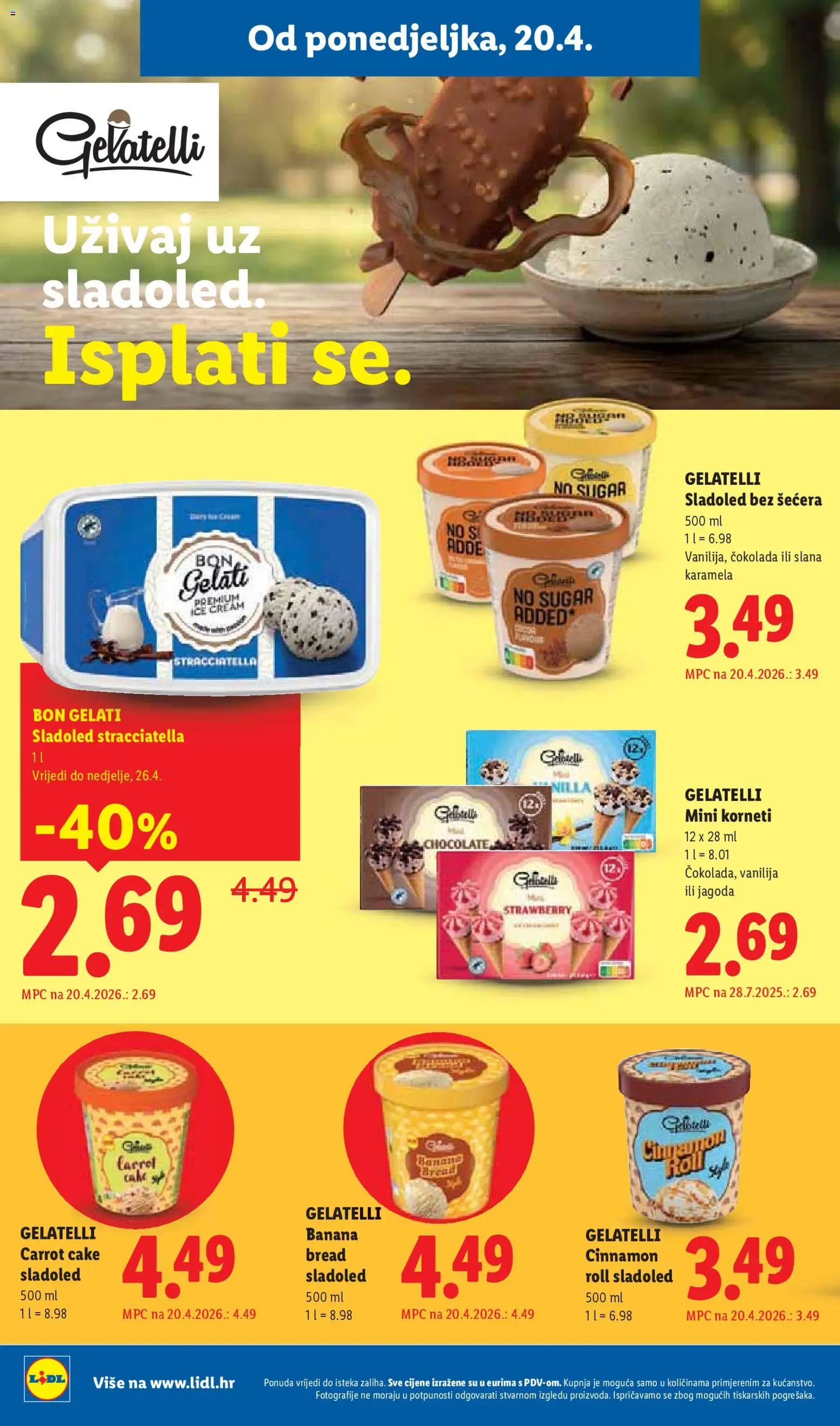 Lidl katalog | vrijedi od 20.04.2026 | Stranica: 10 | Proizvodi: Čokolada, Sladoled, Karamela