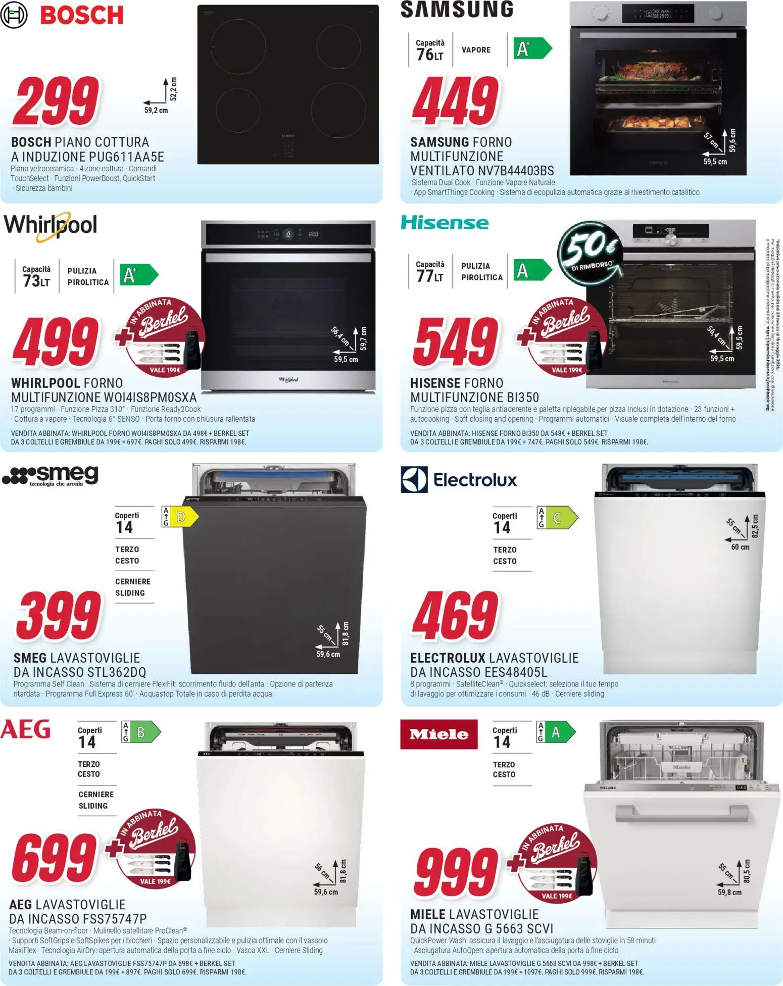 Volantino Trony del 09.04.2026 | Pagina: 11 | Prodotti: Teglia, Piano cottura, Vassoio, Samsung