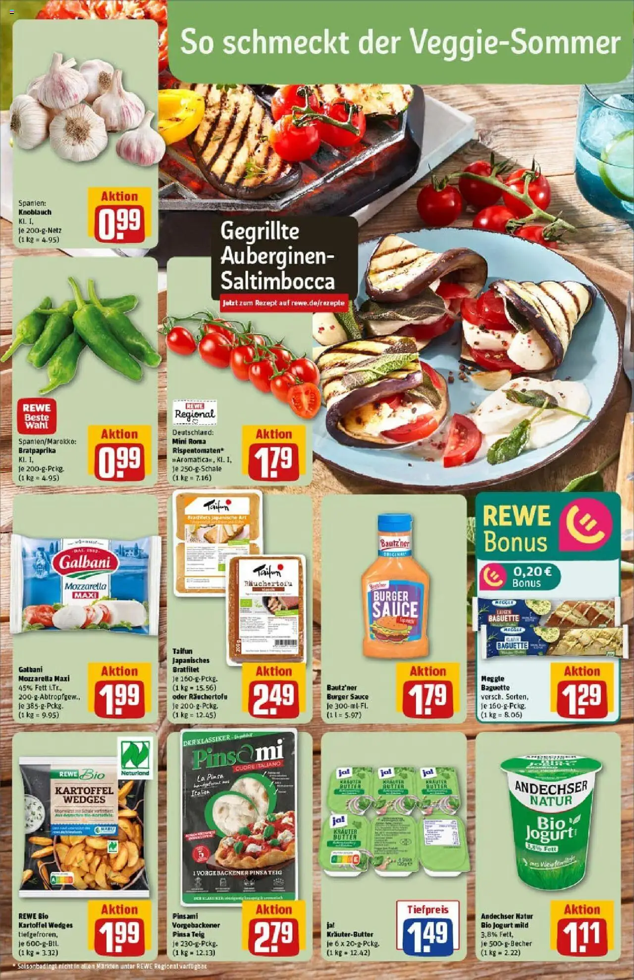 Rewe prospekt Chemnitz	 - gültig ab dem 06.07.2025 | Seite: 4 | Produkte: Butter, Baguette, Kräuterbutter, Pizza