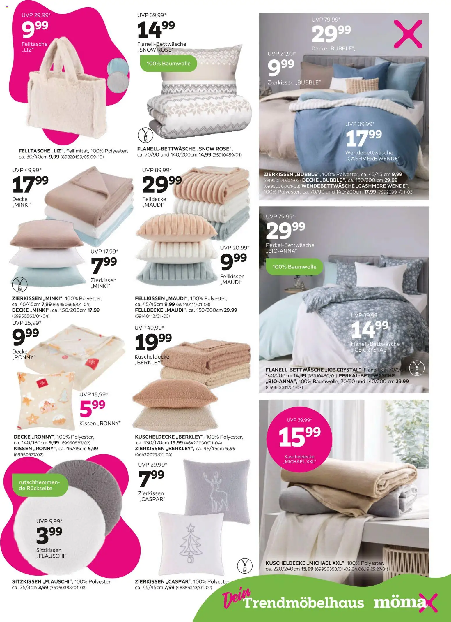 Mömax Prospekt aktuell gültig ab 02.12.2025 | Seite: 5 | Produkte: Kissen, Decke