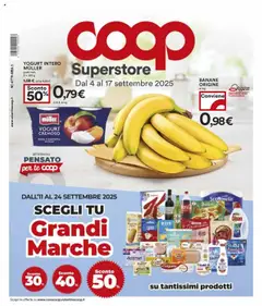 Anteprima del volantino COOP Superstore - Chivasso catalogo valido a partire dal 04.09.2025