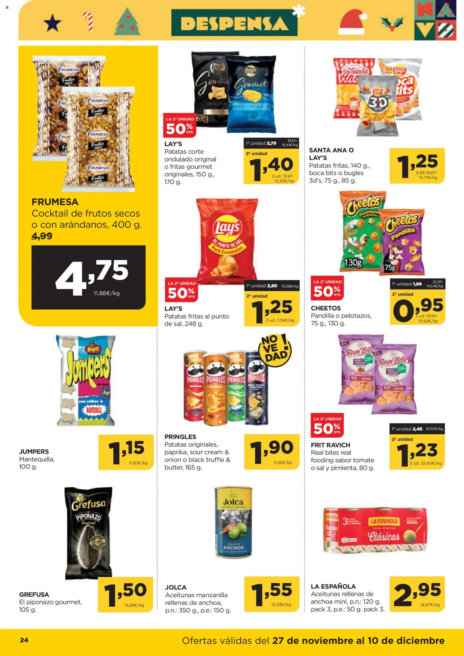 Alimerka folleto Asturias │ válido desde el 27.11.2025 | Página: 24 | Productos: Frutos secos, Anchoa