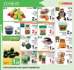 Anteprima del volantino PATATE A PASTA GIALLA I NOSTRI ORI, Origine Italia provincia di Viterbo e Roma, categoria I conf. da 2 kg valido a partire dal 06.11.2025 | Pagina: 12 | Prodotti: Lenticchie, Frutta, Mandorle, Mirtilli