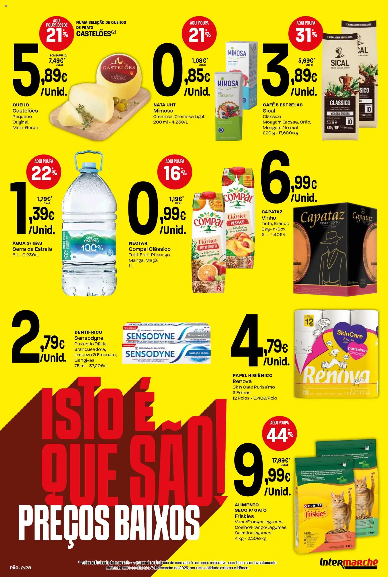 Intermarché Folheto Contact │ válido de 12.03.2026 | Página: 2 | Produtos: Agua, Base, Maça, Vinho