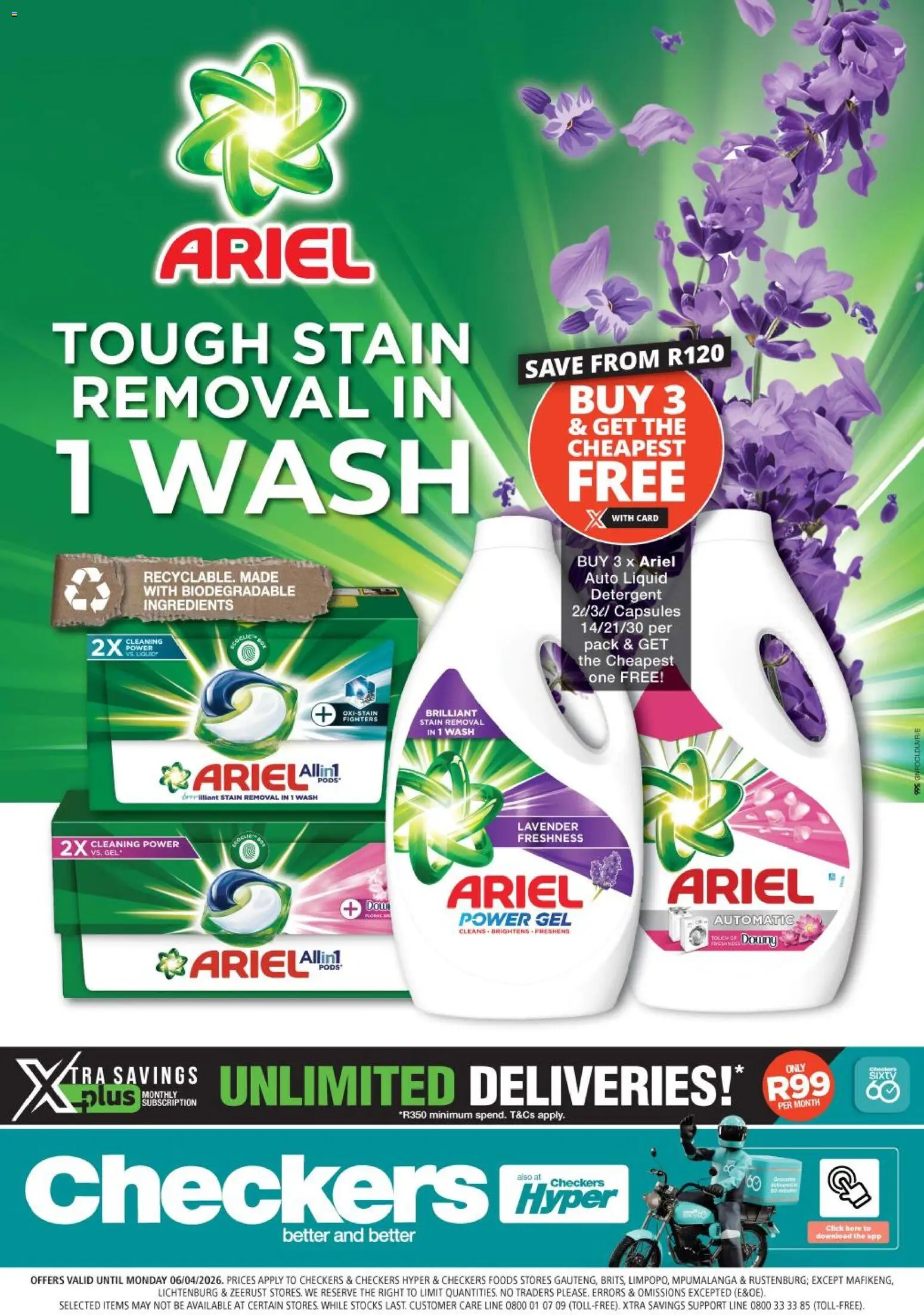 New Checkers catalogue – valid from 23.03.2026 | Page: 1 | Products: Detergent