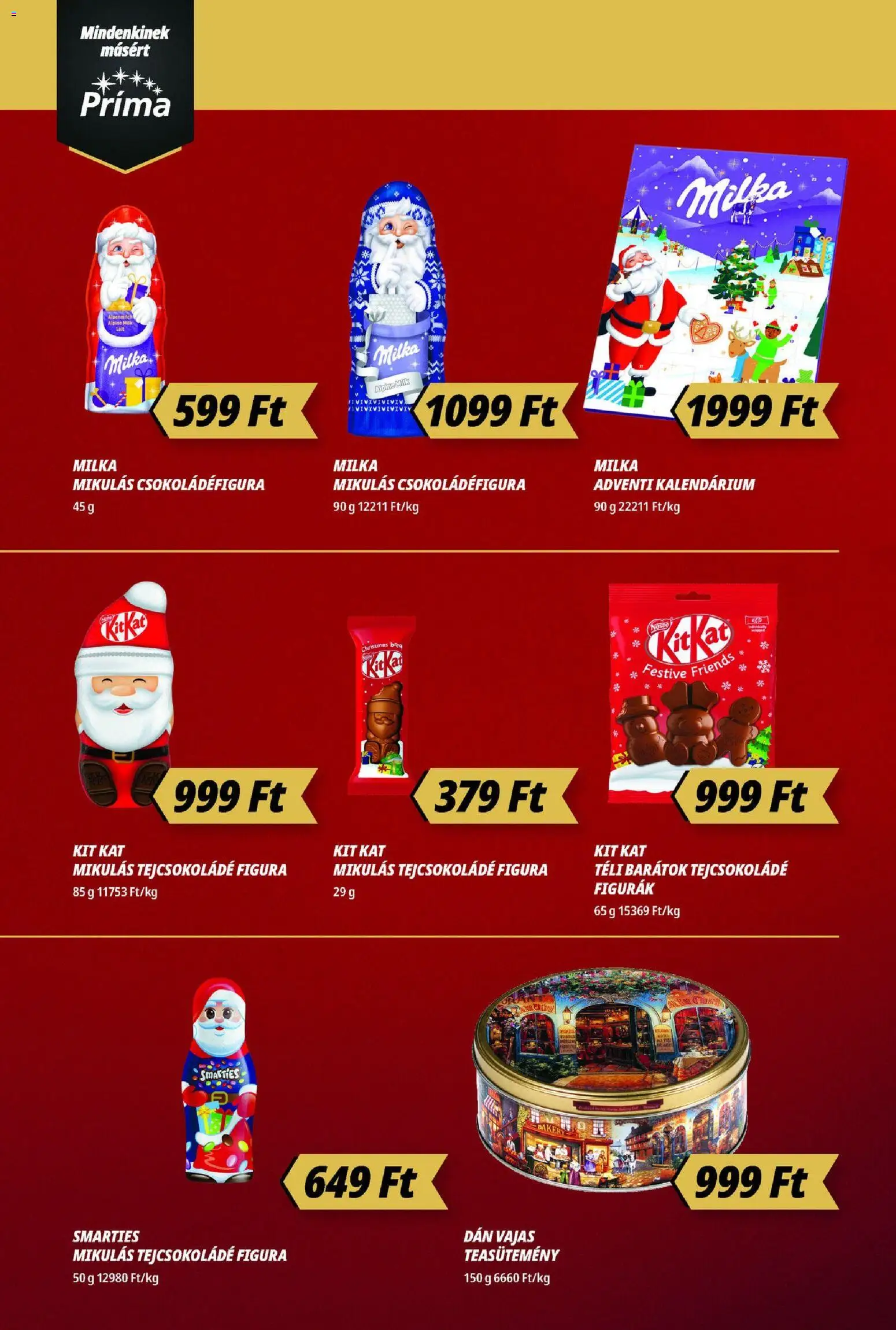 CBA Príma akciós ujság - amely érvényes a következő dátumtól: 13.11.2025 | Oldal: 6 | Termékek: Teasütemény, Tejcsokoládé