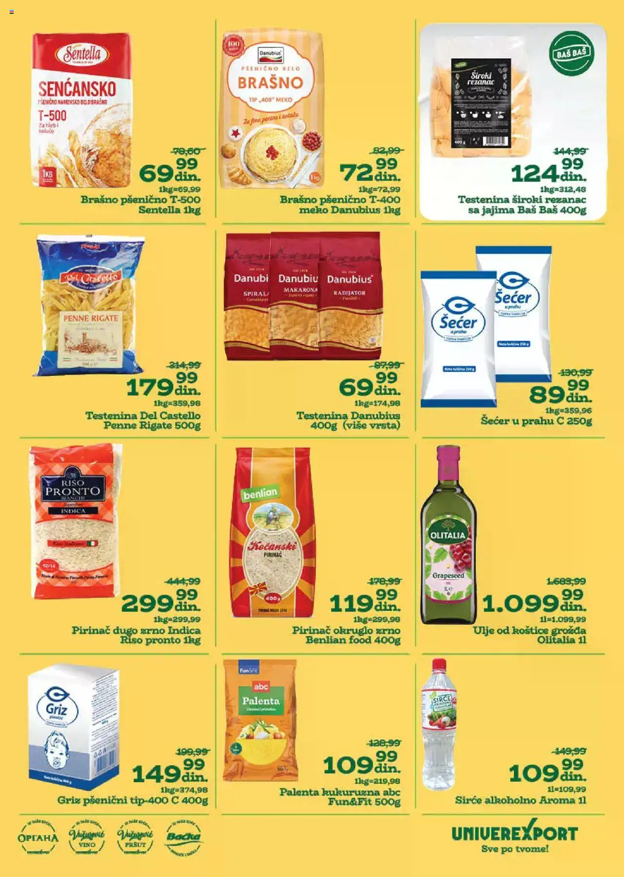 Univerexport katalog - važi od 18.08.2025 | Strana: 13 | Proizvode: Pršut, Pronto, Radijator, Vino