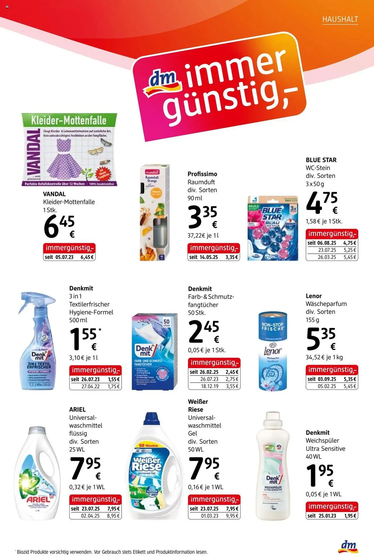 dm drogerie Journal Septembert 2025 gültig ab 09.09.2025 | Seite: 3 | Produkte: Weichspüler, Waschmittel