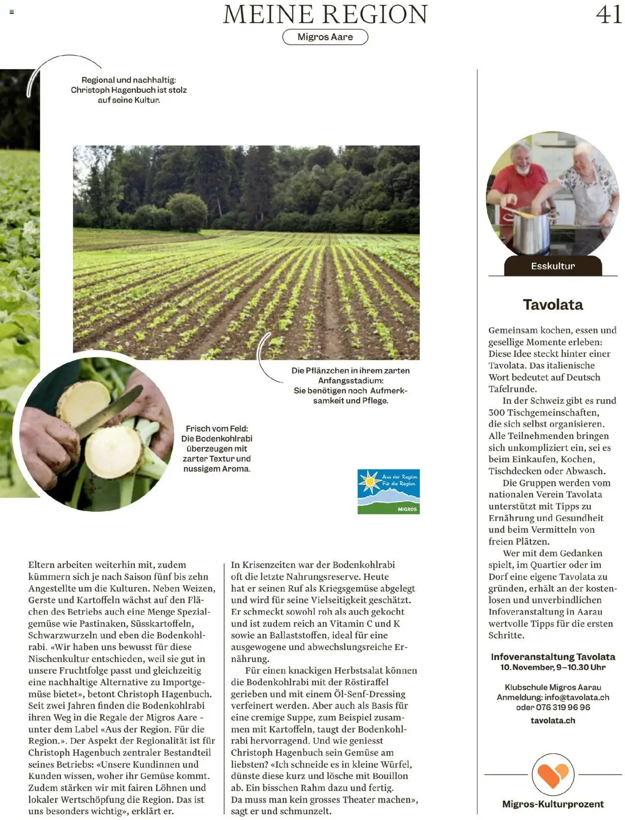 Migros Magazin – gültig ab 20.10.2025 | Seite: 41 | Produkte: Gemüse, Kartoffeln, Uhr