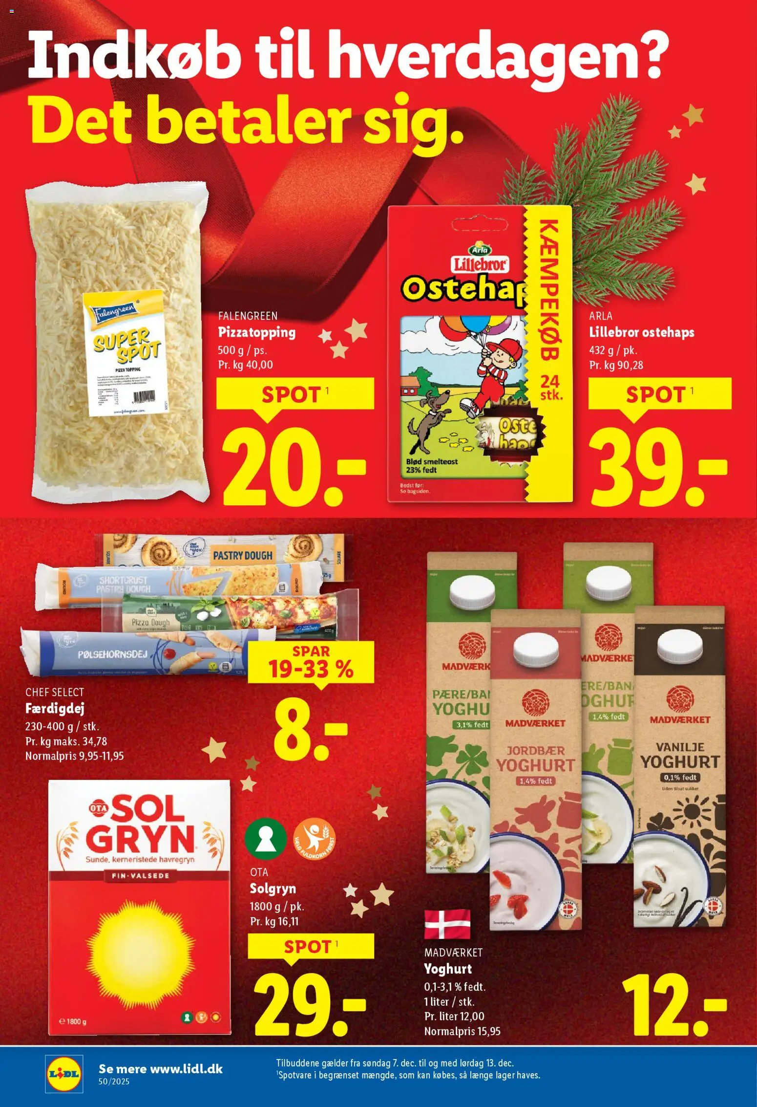 Lidl tilbudsavis – gyldig fra 07.12.2025 | Side: 11 | Produkter: Pizza, Sukker, Vanilje, Ostehaps
