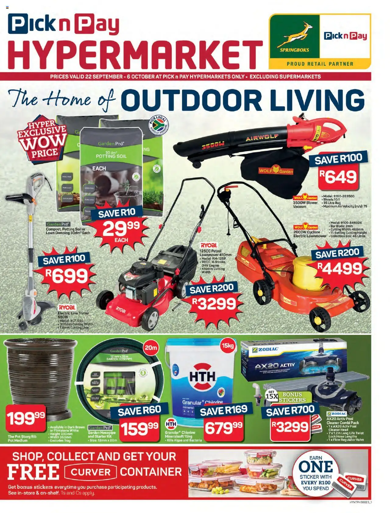 New Pick n Pay catalogue – valid from 22.09.2025 | Page: 1 | Products: Bag, Lock, Valve, Dressing