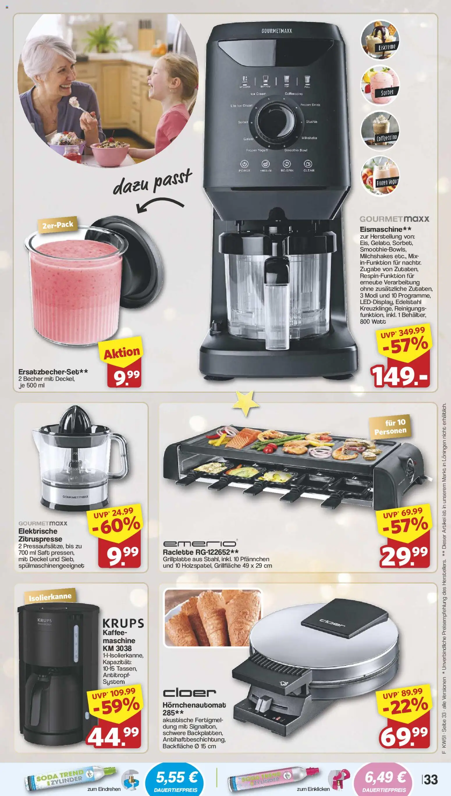 Famila Nordwest - Markt - Angebote – gültig ab 14.12.2025 | Seite: 37 | Produkte: Krups, Kaffee, Saft, Raclette