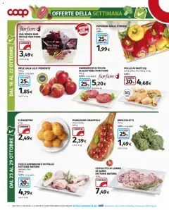 Anteprima del volantino Volantino COOP	 valido a partire dal 16.10.2025 | Pagina: 4 | Prodotti: Pollo, Peperoni, Suino, Uva