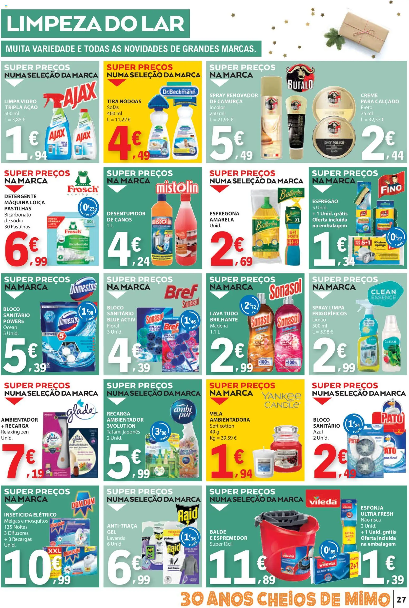 E.Leclerc folheto │ válido de 04.12.2025 | Página: 27 | Produtos: Inseticida, Sofás, Detergente, Bicarbonato