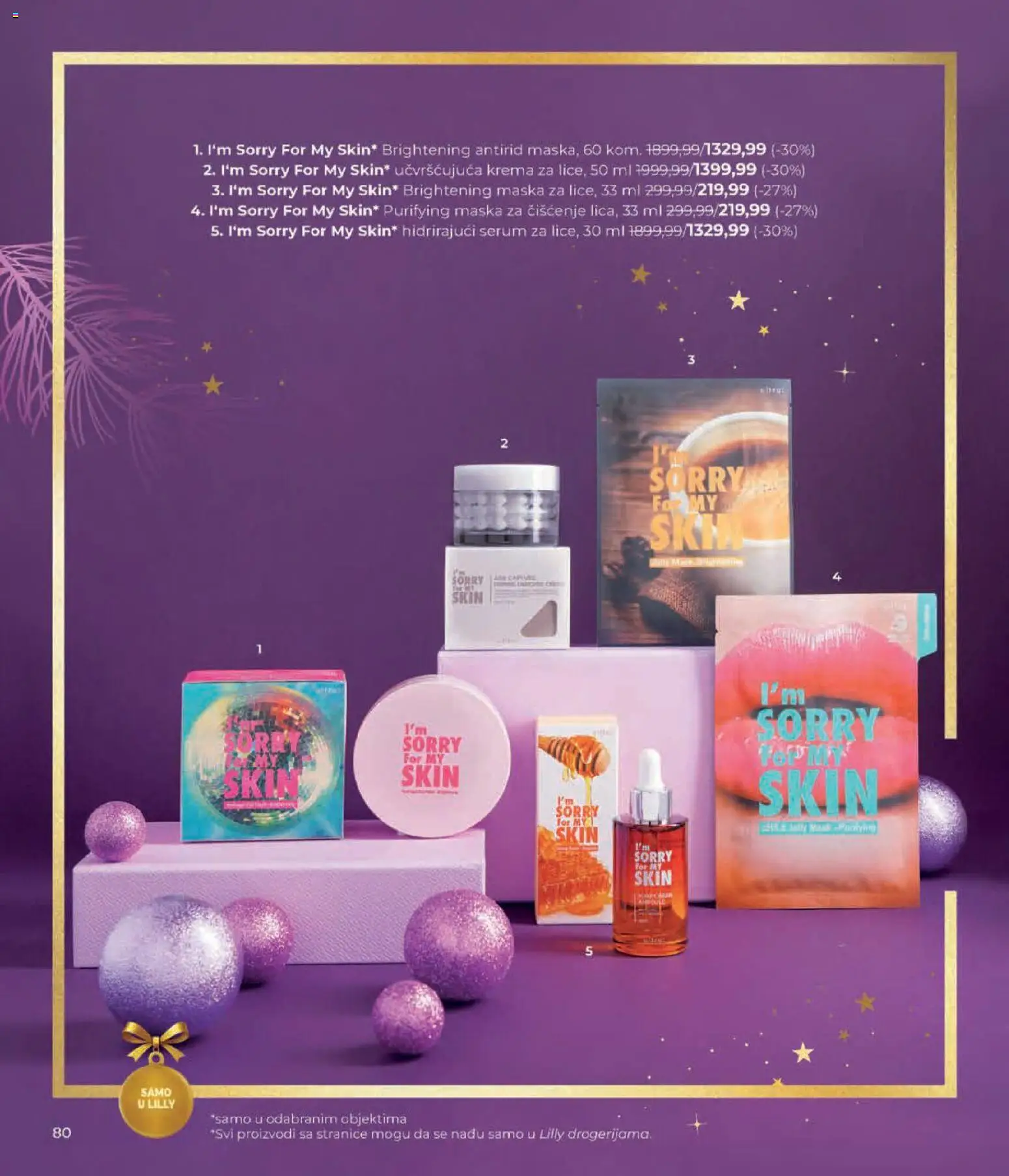 Lilly drogerie katalog - važi od 01.12.2025 | Strana: 80 | Proizvode: Krema, Maska