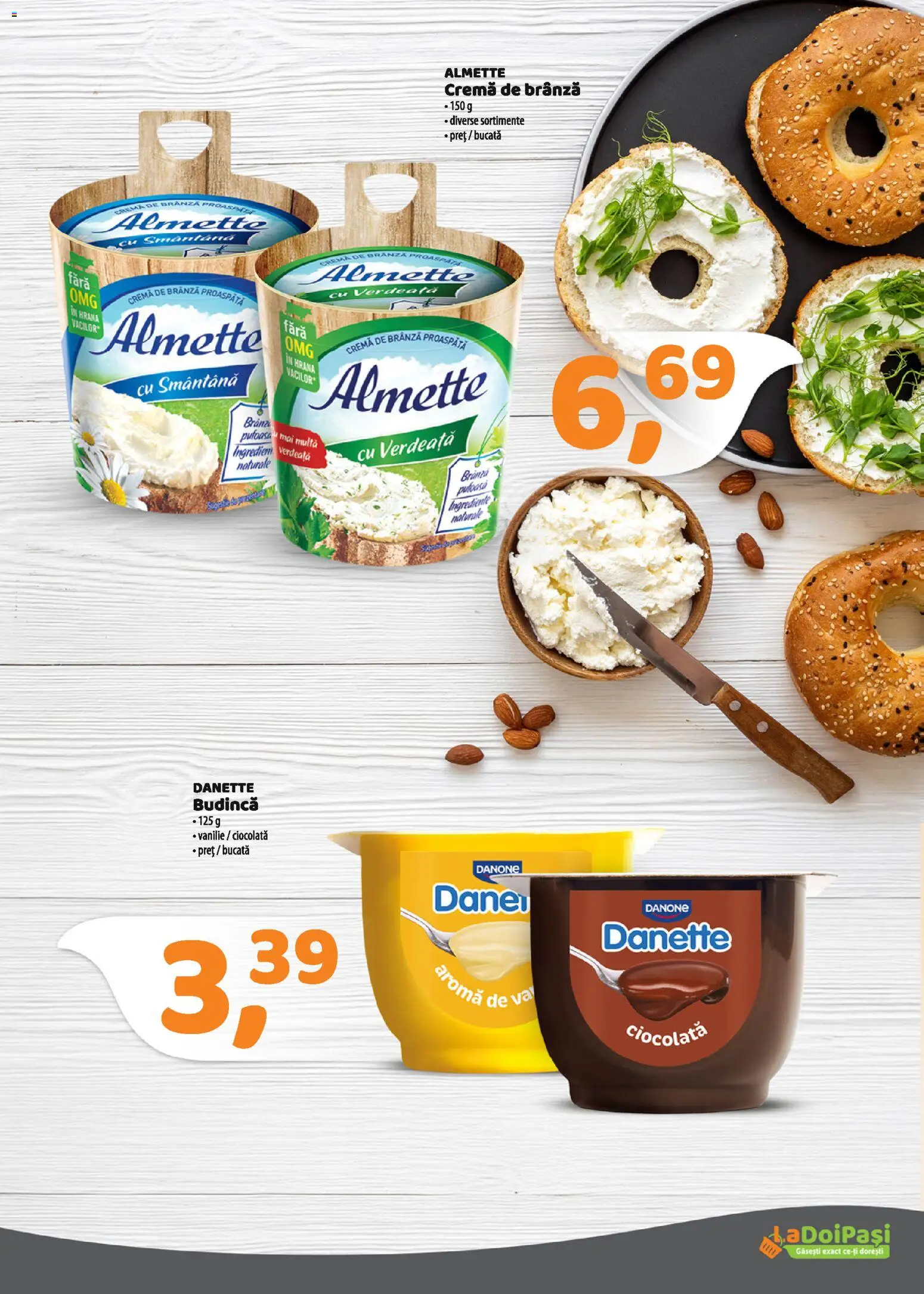 Noul catalog LaDoiPași – valabil de la 01.02.2026 | Pagină: 2 | Produse: Brânză, Ciocolată, Cremă de brânză, Smântână