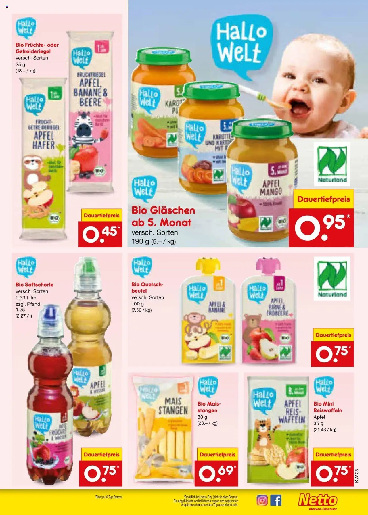 Netto Marken-Discount prospekt Lahnau	 - gültig ab dem 07.07.2025 | Seite: 36 | Produkte: Äpfel, Waffeln, Birne, Getreide