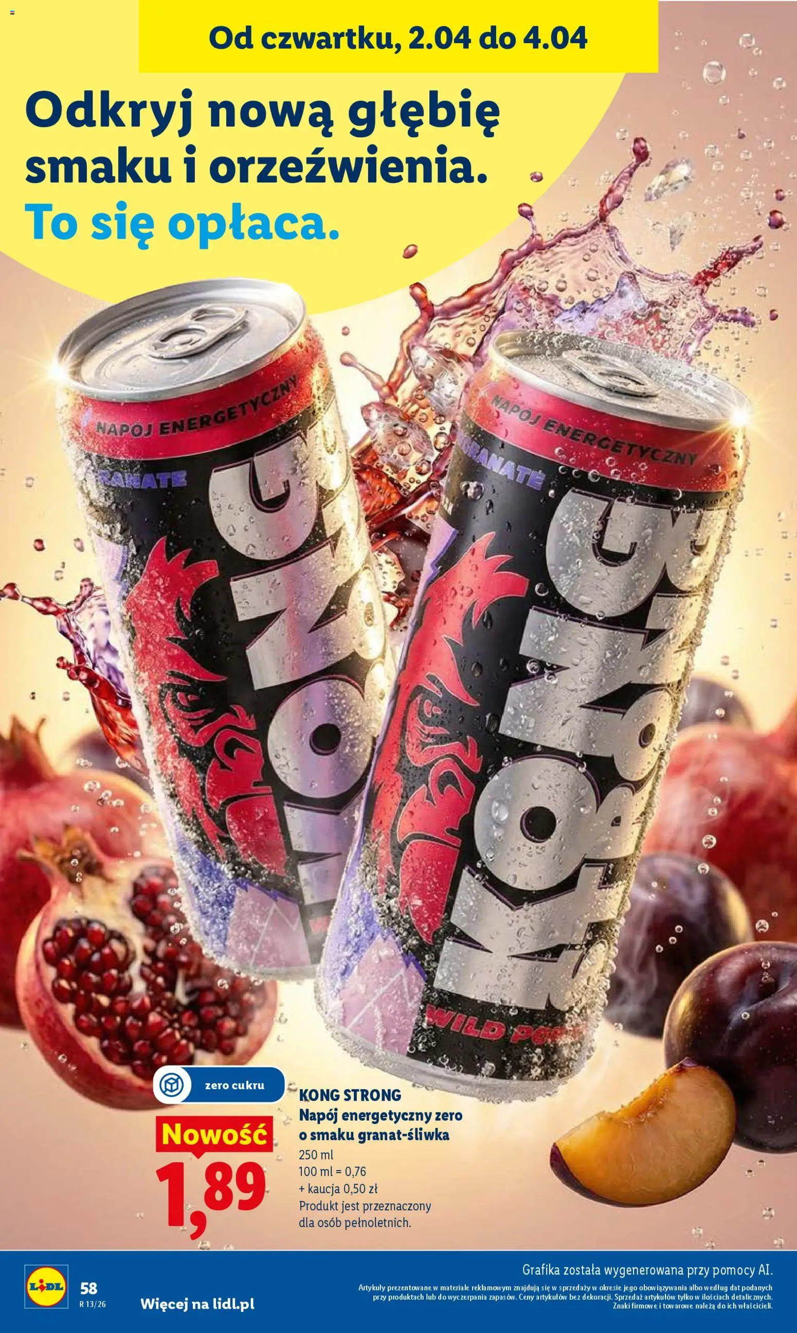 Lidl Polsko leták od 02.04.2026 | Strana: 62 | Produkty: Kong Strong
