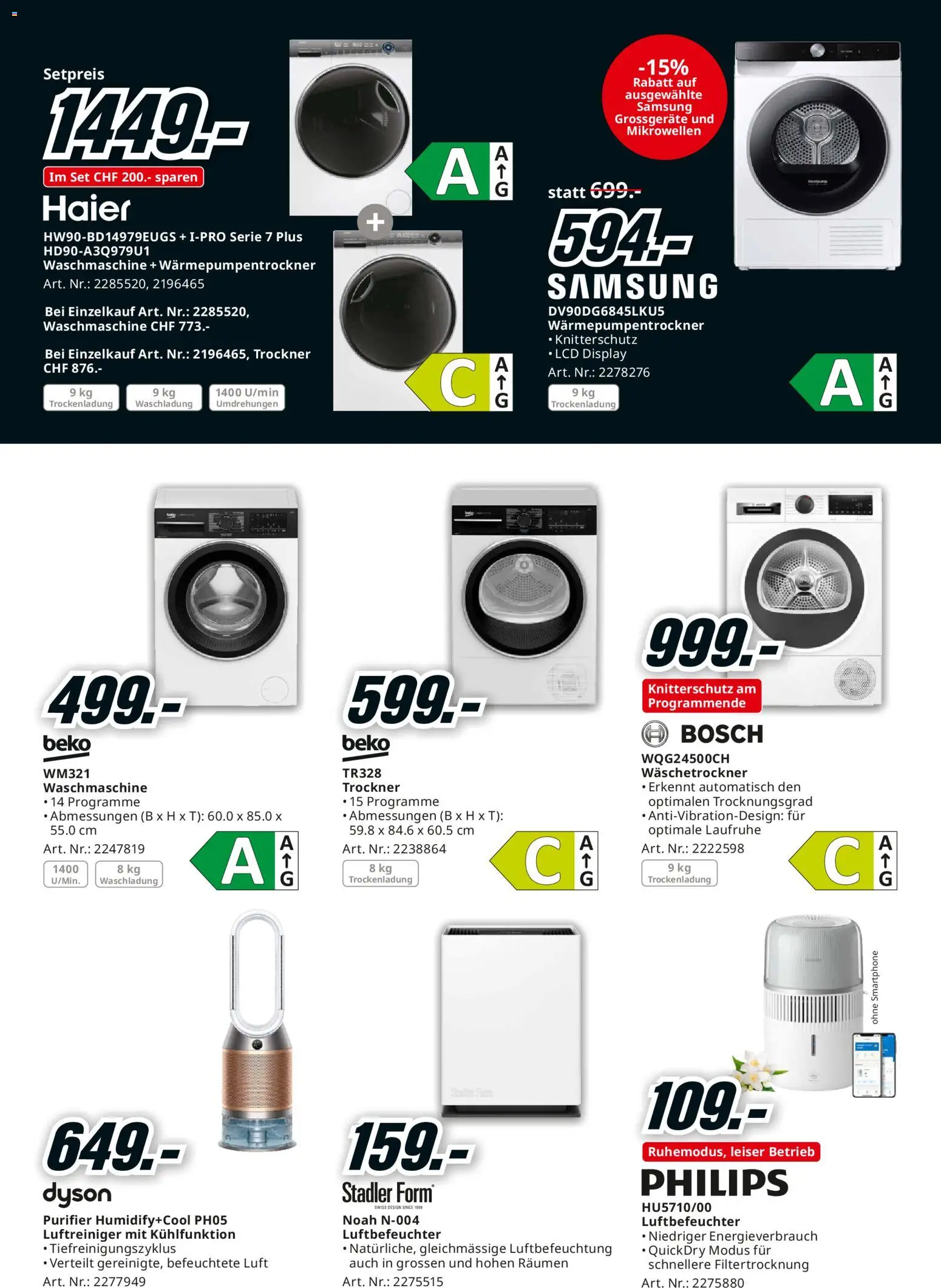 Media Markt Aktionen – gültig ab 07.12.2025 | Seite: 27 | Produkte: Smartphone, Waschmaschine, Bosch, Dyson