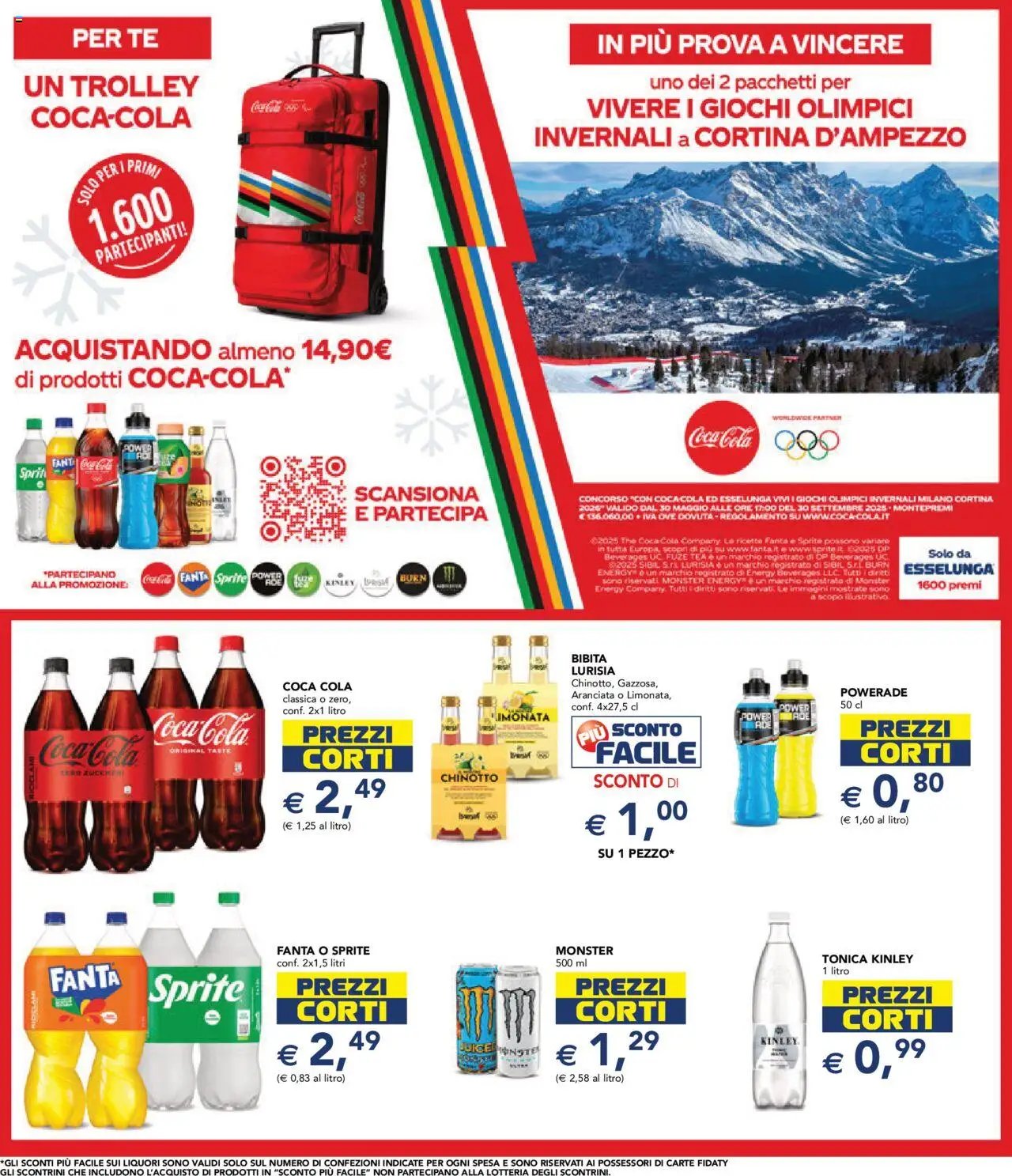 Volantino Esselunga S del 28.08.2025 | Pagina: 24 | Prodotti: Tè, Chinotto, Fanta, Coca Cola