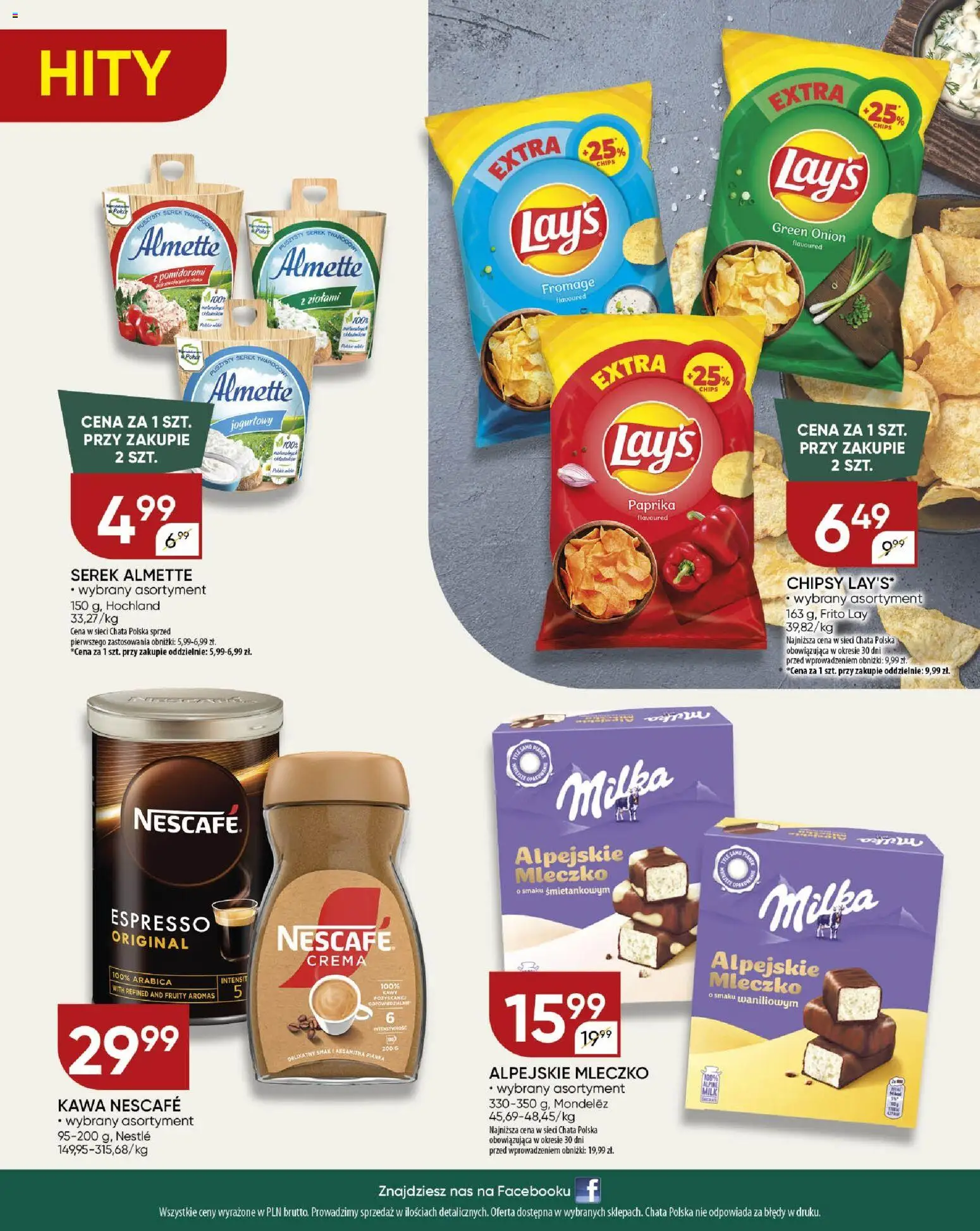 Chata Polska Gazetka od 20.11.2025 | Strona: 24 | Produkty: Chipsy, Serek, Nescafe, Milka