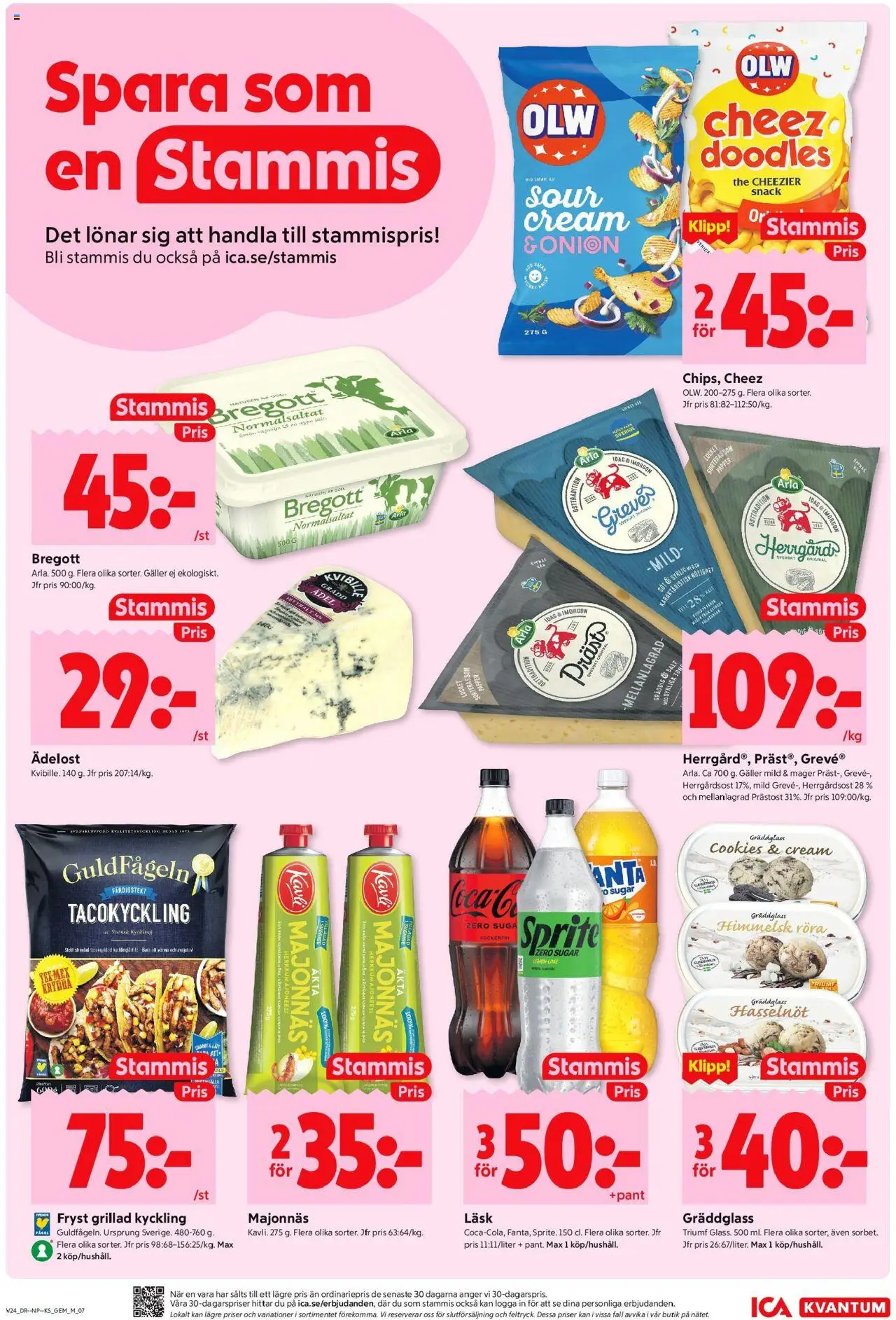 ICA Kvantum reklamblad aktuell från 09.06.2025 | Sida: 7 | Produkter: Galler, Sprite, Papper, Lime