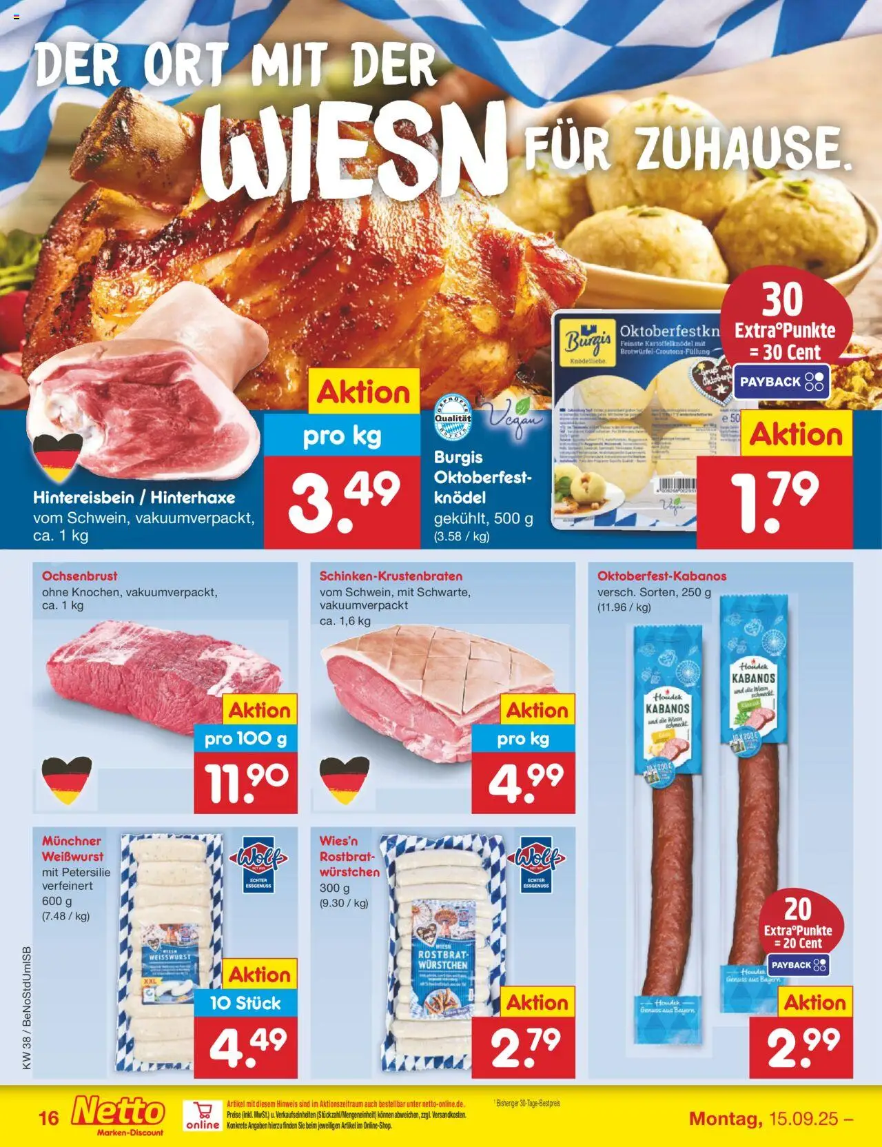 Netto Marken-Discount Prospekt 	 – gültig ab 15.09.2025 | Seite: 17 | Produkte: Weißwurst, Petersilie