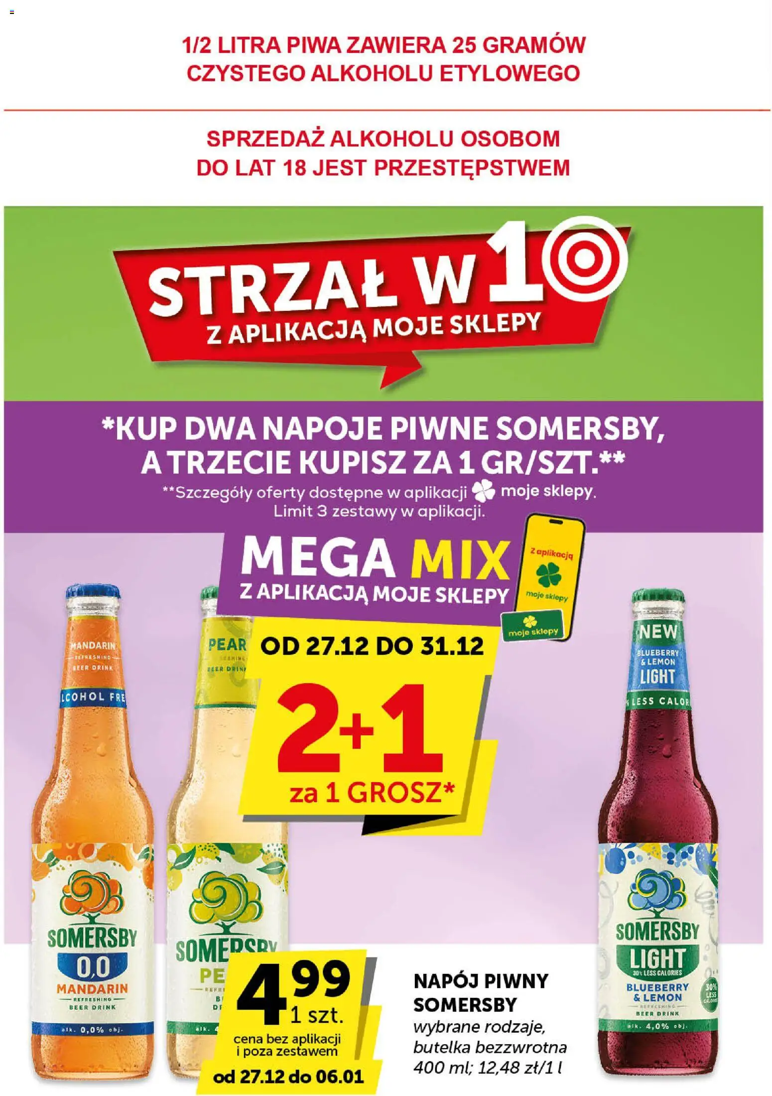 ABC Gazetka - Minimarket od 27.12.2025 | Strona: 14 | Produkty: Napoje, Somersby