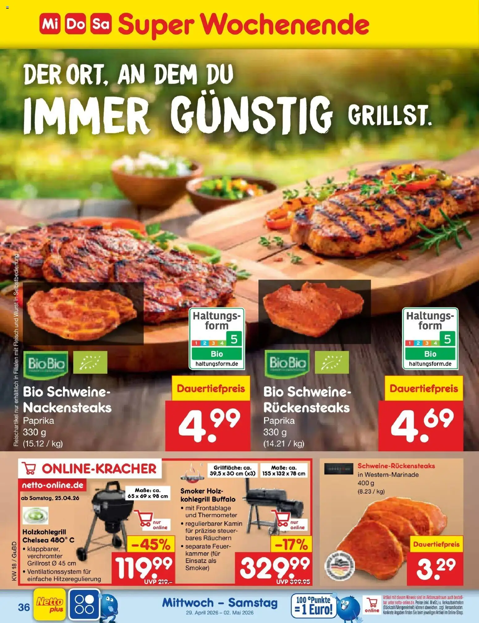 Netto Marken-Discount Prospekt Augustusburg	 – gültig ab 27.04.2026 | Seite: 54 | Produkte: Thermometer, Kamin, Wurst, Fleisch
