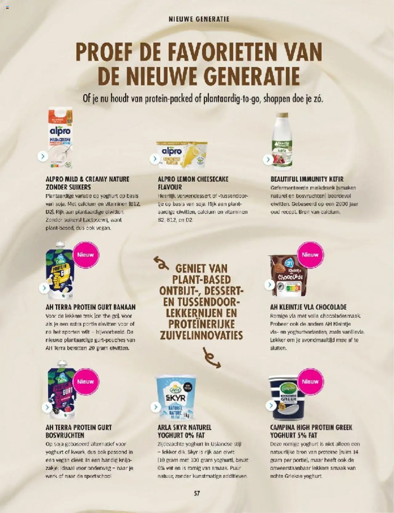  | Pagina: 57 | Producten: Yoghurt, Chocolade, Banaan