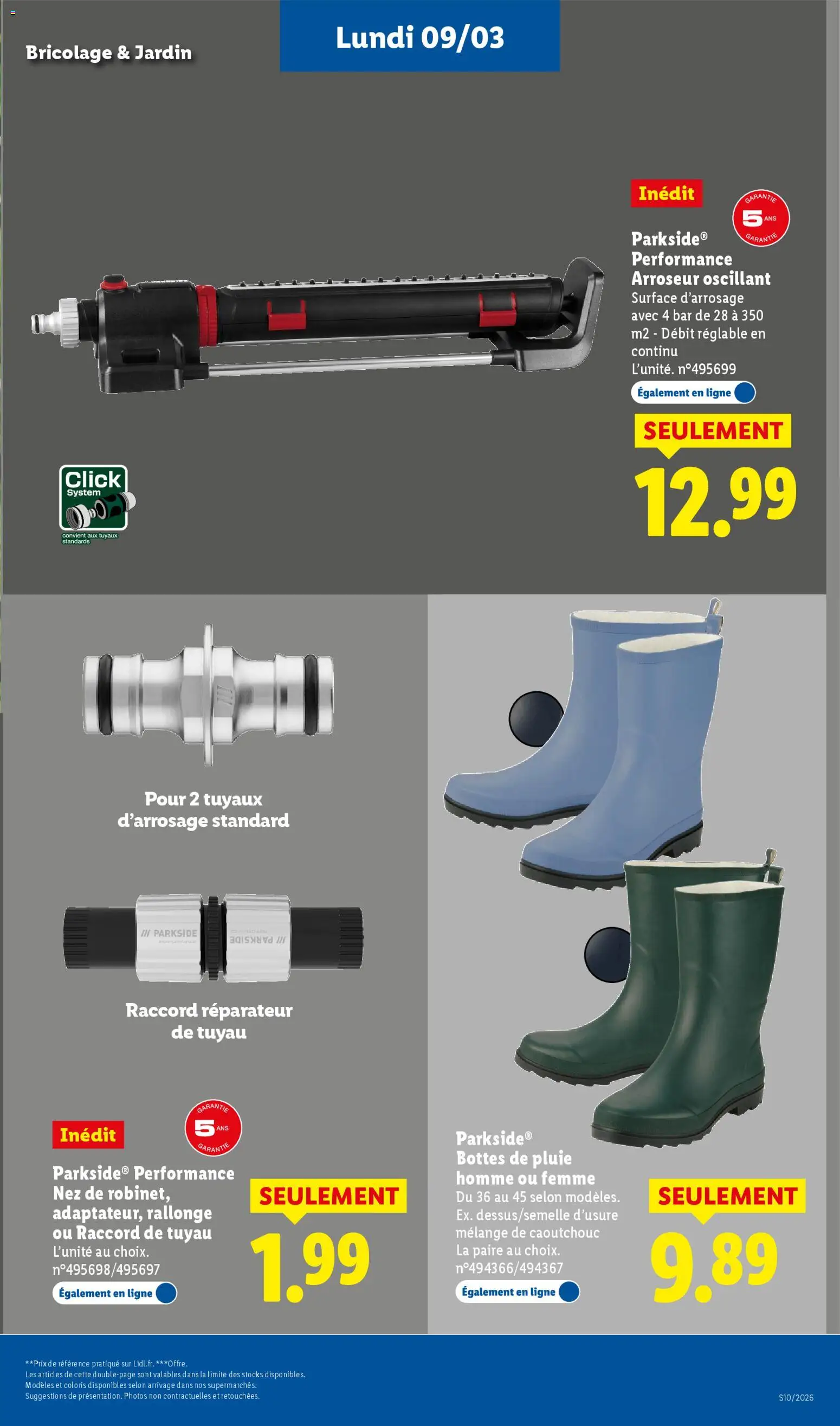 {H1} | Page: 61 | Produits: Tuyau, Bottes de pluie, Bottes