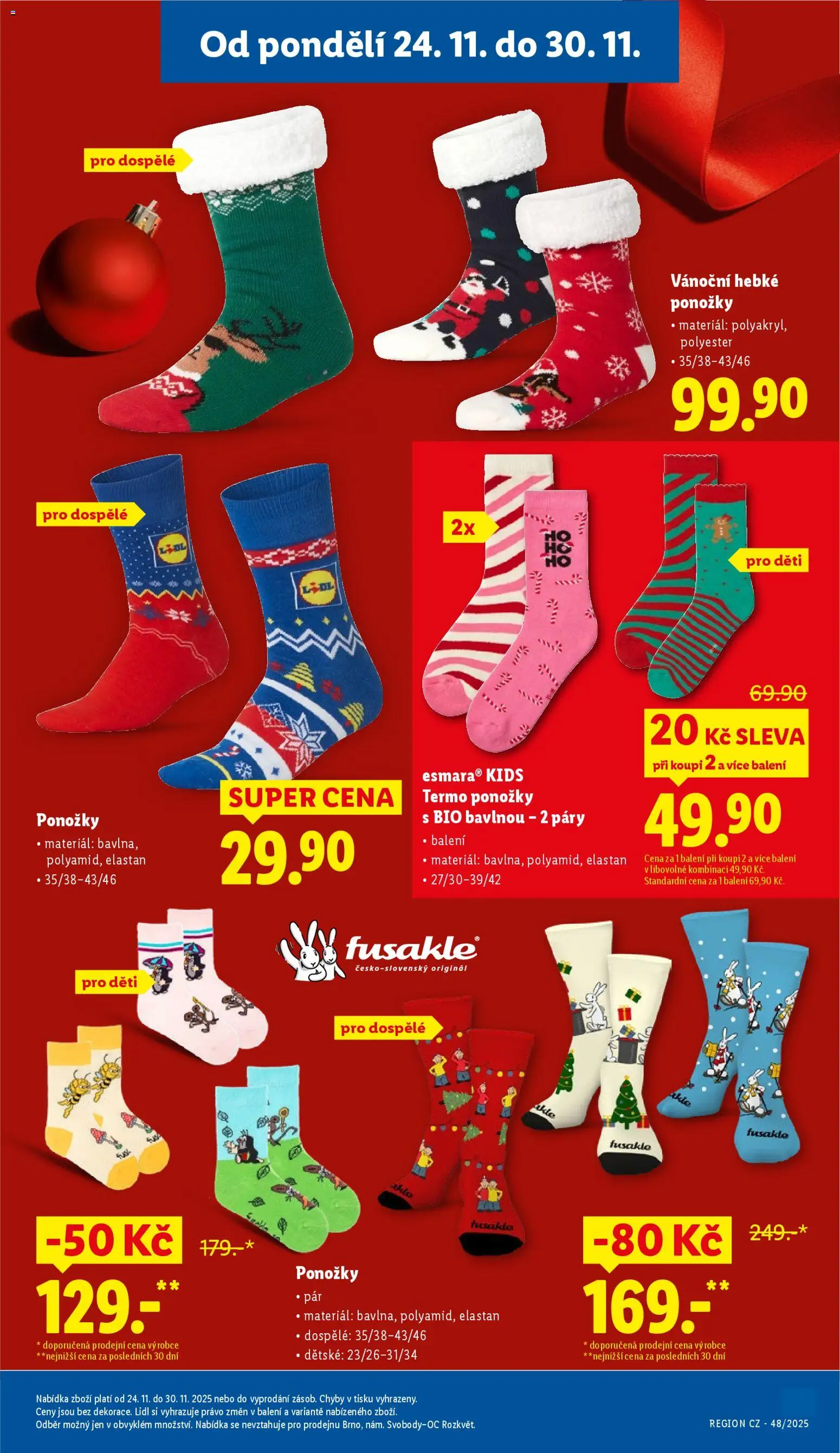 Lidl Black Friday od 24.11.2025 | Strana: 9 | Produkty: Ponožky