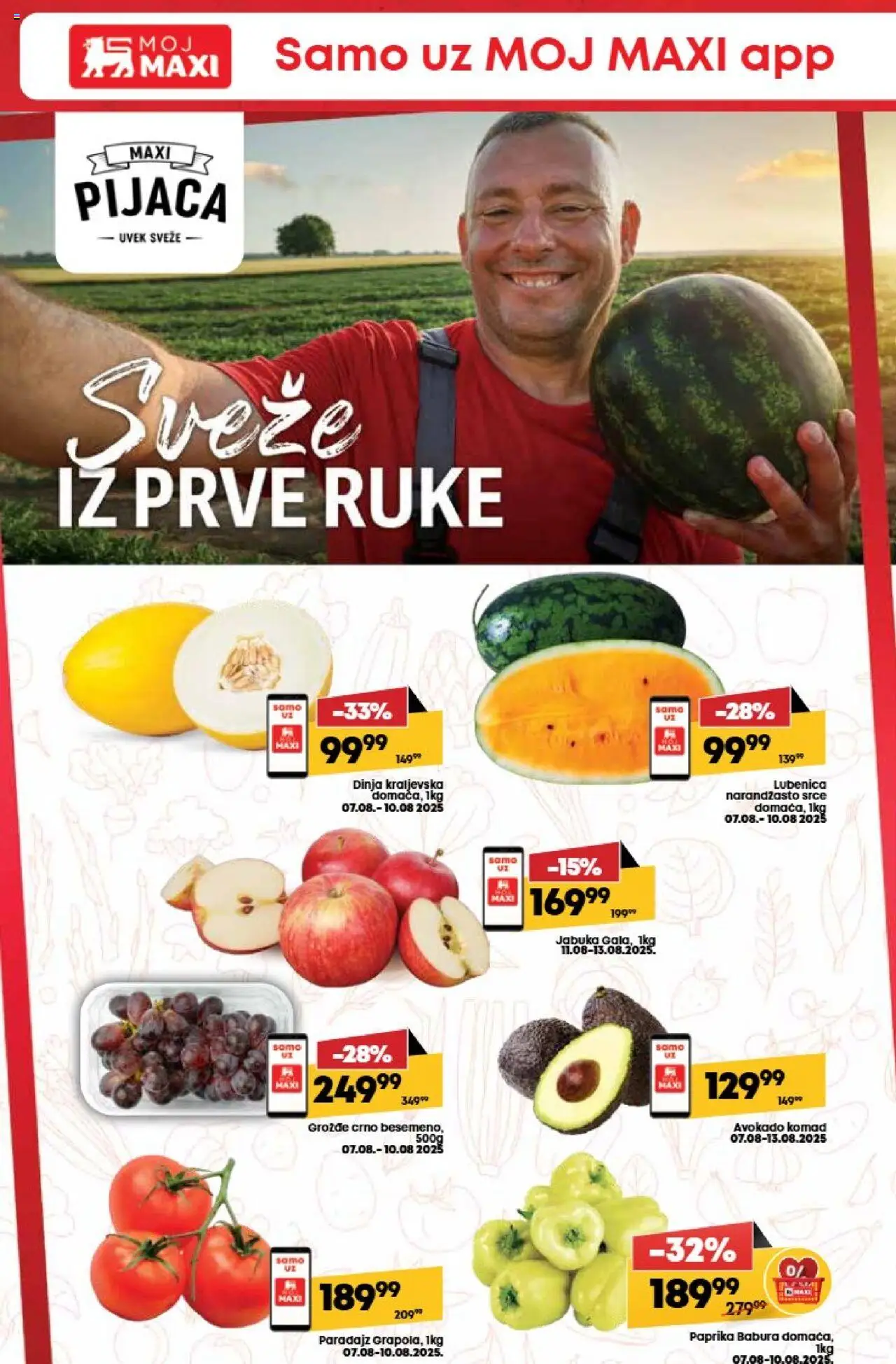 Tempo katalog - važi od 07.08.2025 | Strana: 10 | Proizvode: Lubenica, Avokado, Paradajz, Paprika babura