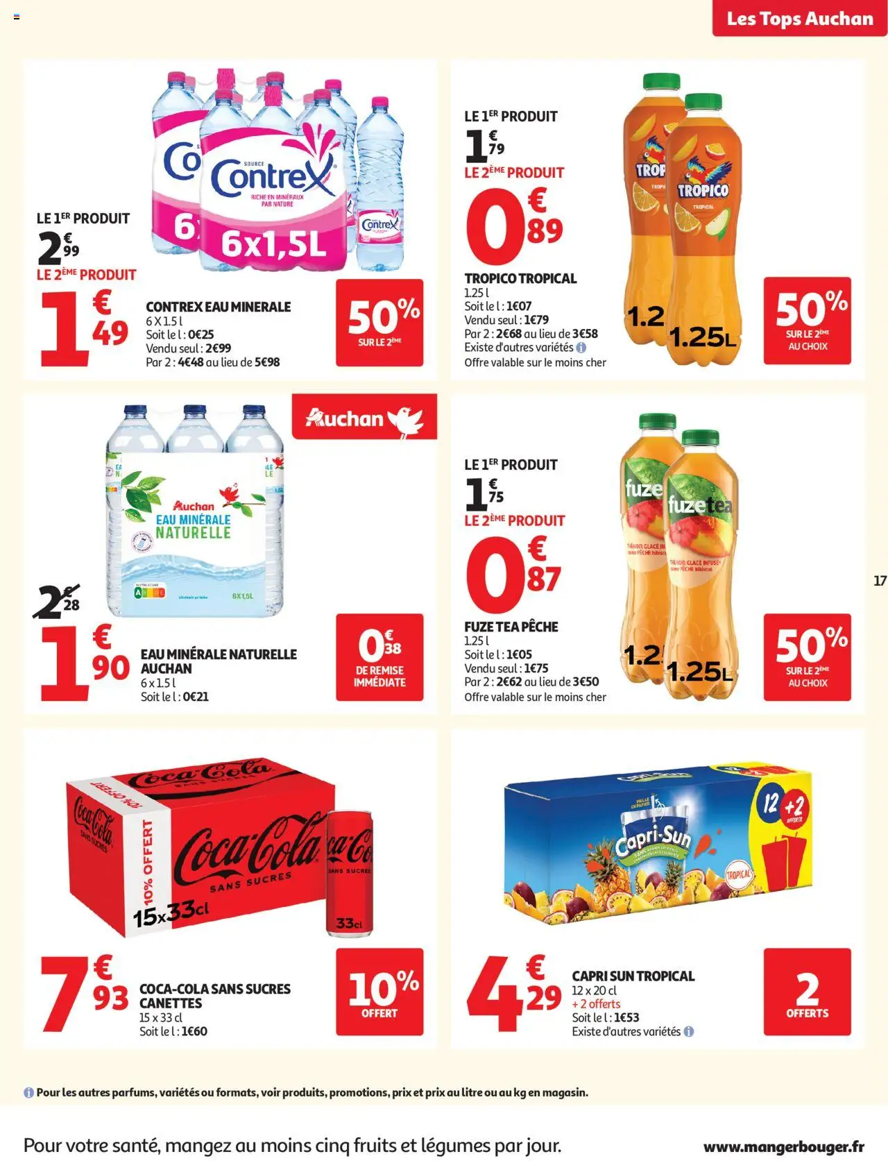 {H1} | Page: 17 | Produits: Eau minérale, Eau minérale naturelle, Contrex, Thé