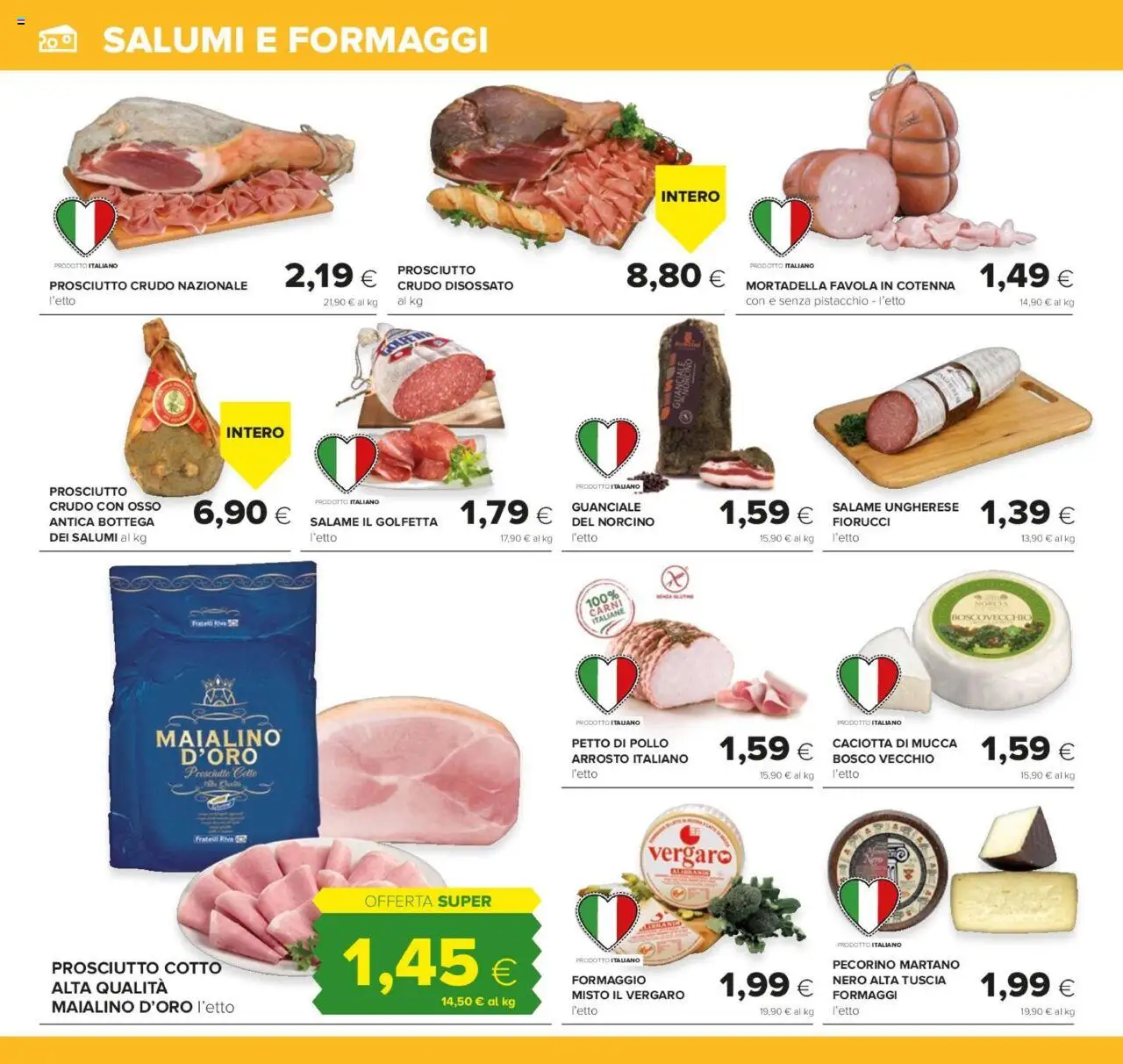 Volantino Oasi del 07.08.2025 | Pagina: 8 | Prodotti: Petto di Pollo, Arrosto, Prosciutto Crudo, Pecorino