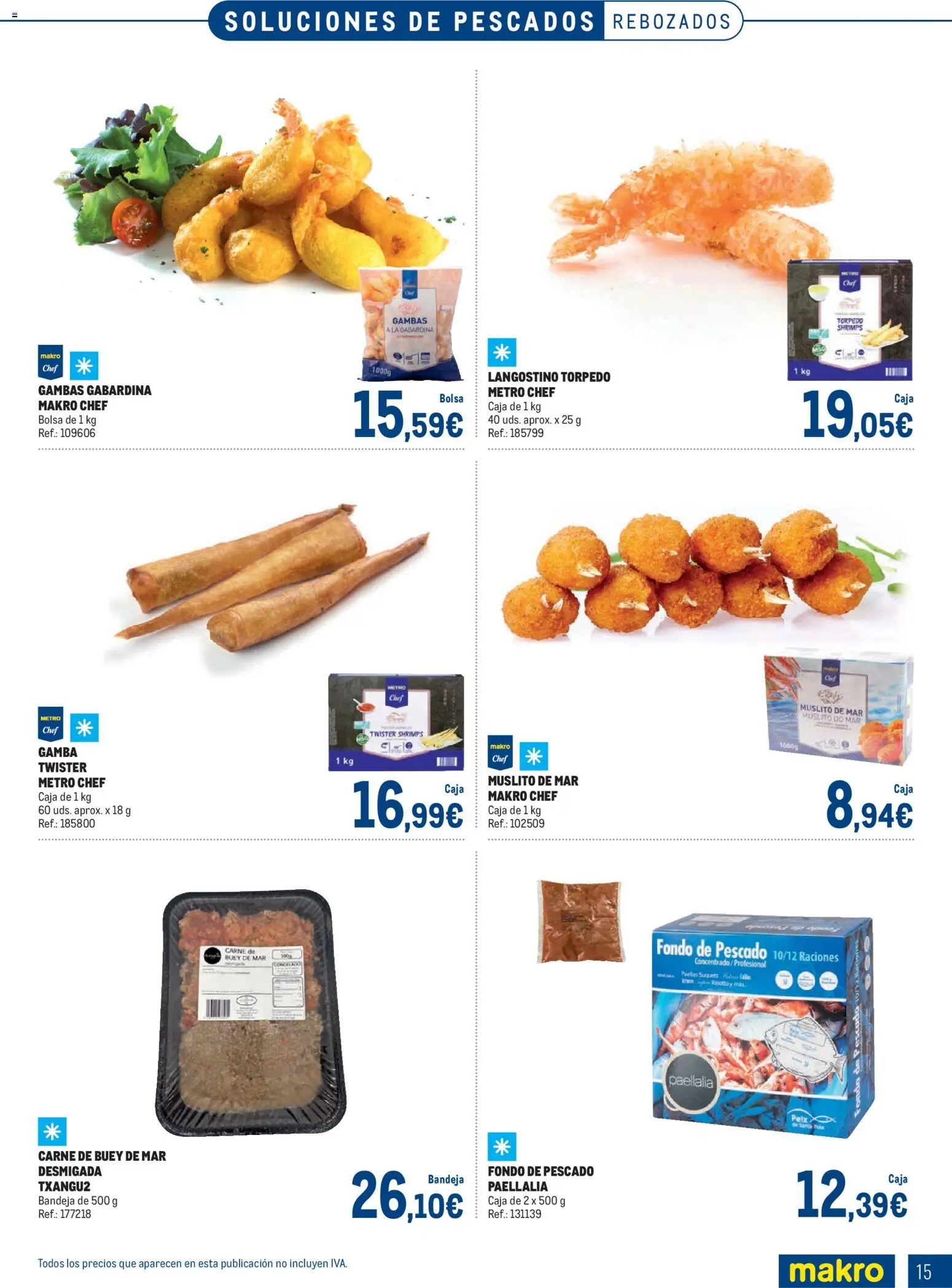 Makro Especial Pescados Norte 4 │ válido desde el 06.04.2026 | Página: 15 | Productos: Pescado, Bandeja, Caja, Langostino