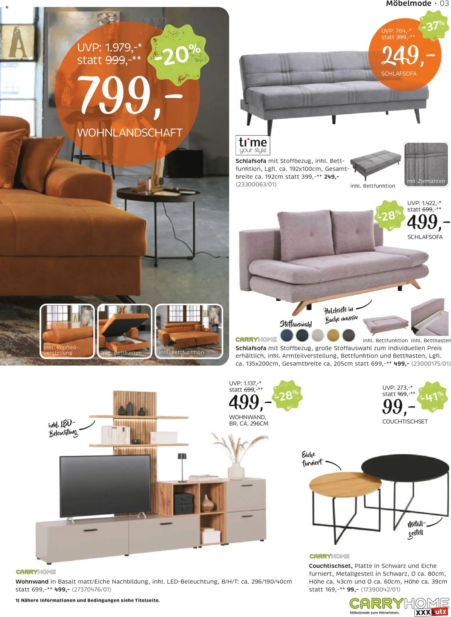 XXXLutz Prospekt aktuell gültig ab 07.04.2026 | Seite: 3 | Produkte: Bett